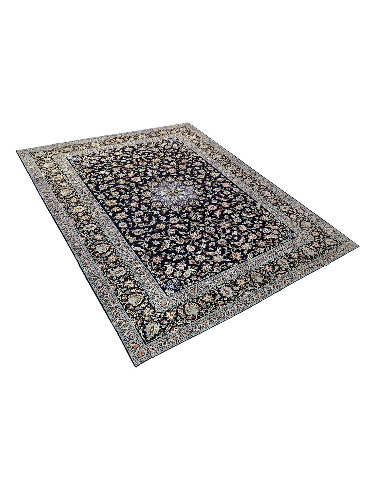 Kashan  blue  370 x 272 cm