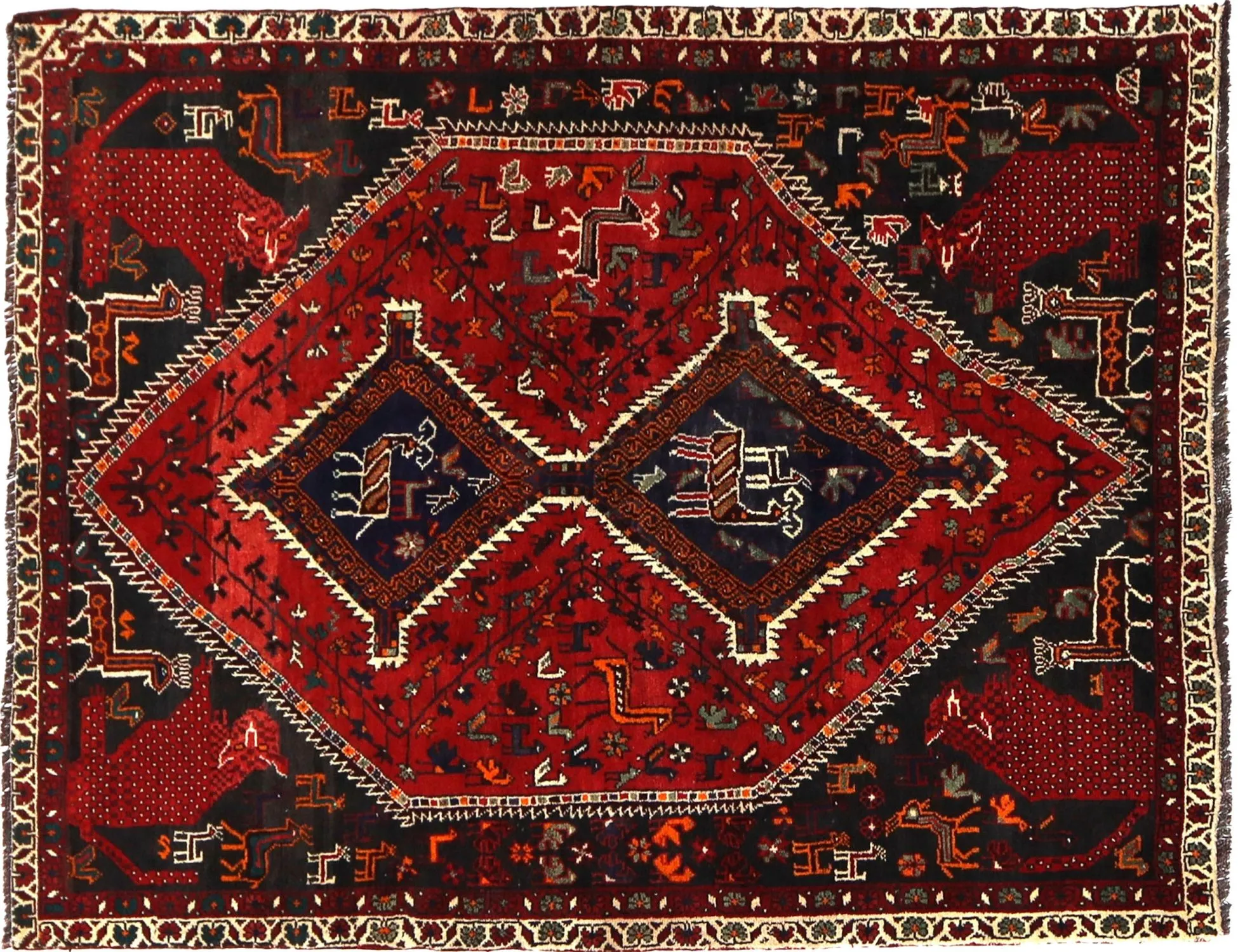 Shiraz  rouge  230 x 160 cm