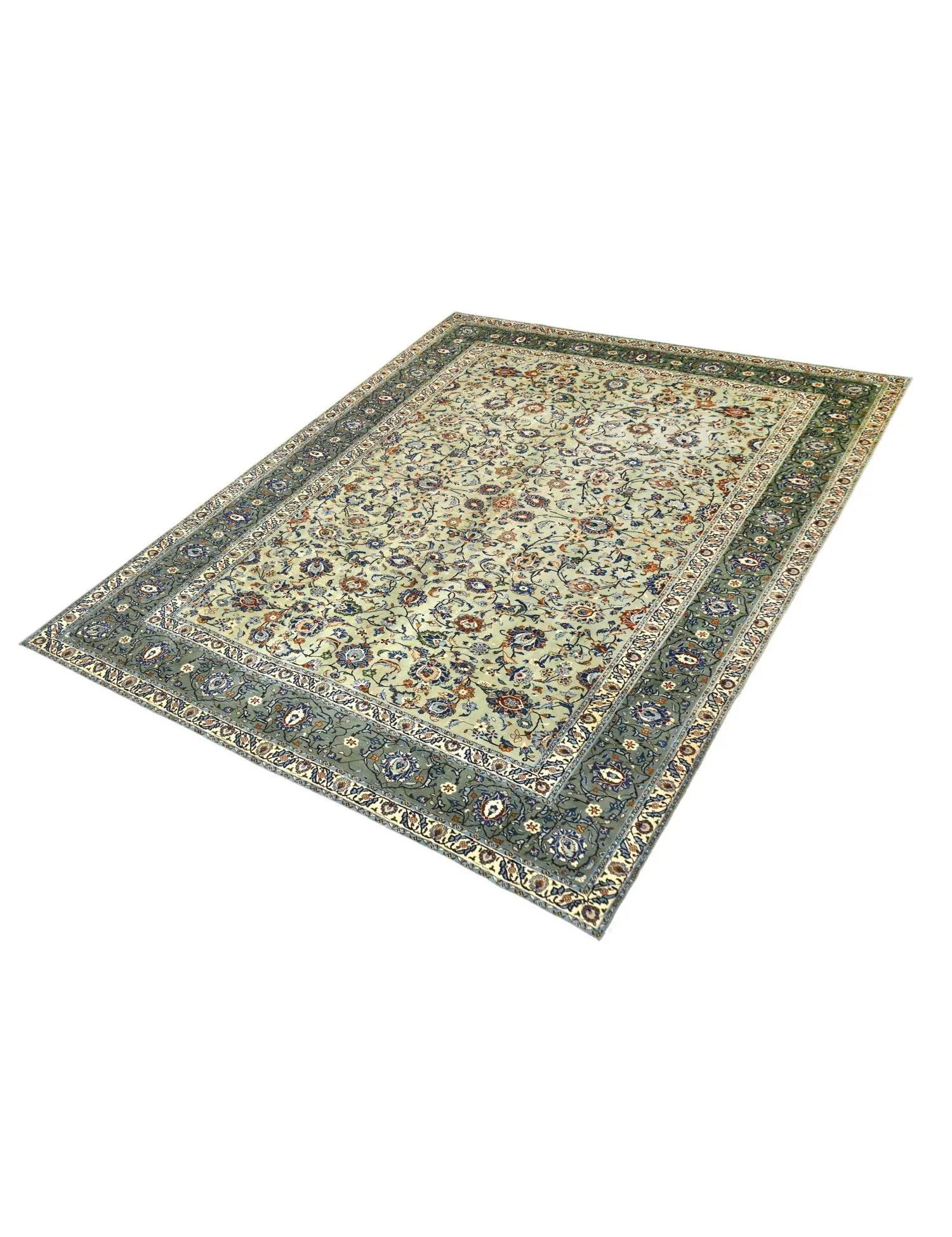Kashan Patina  vert  405 x 293 cm