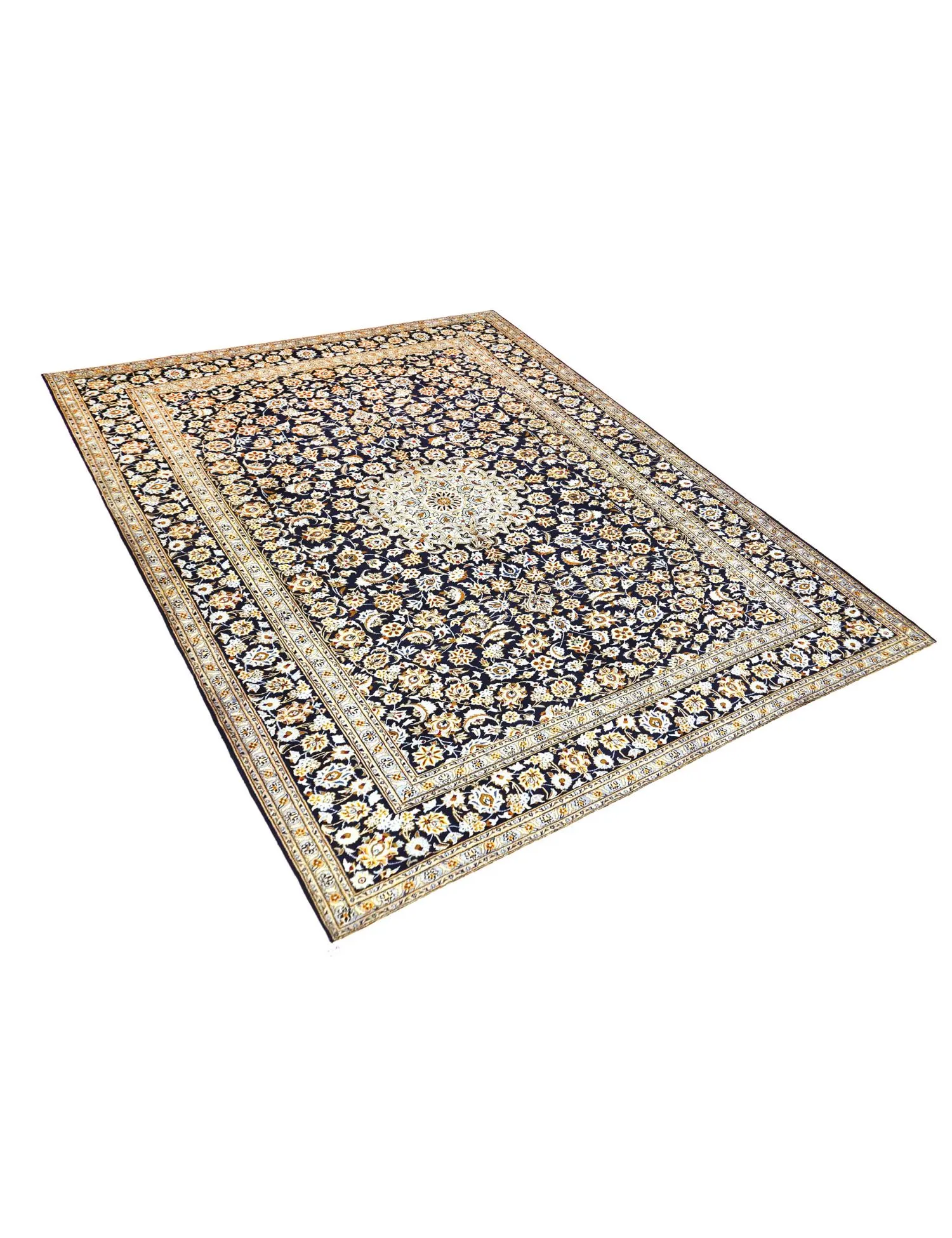 Kashan Patina  blue  415 x 302 cm