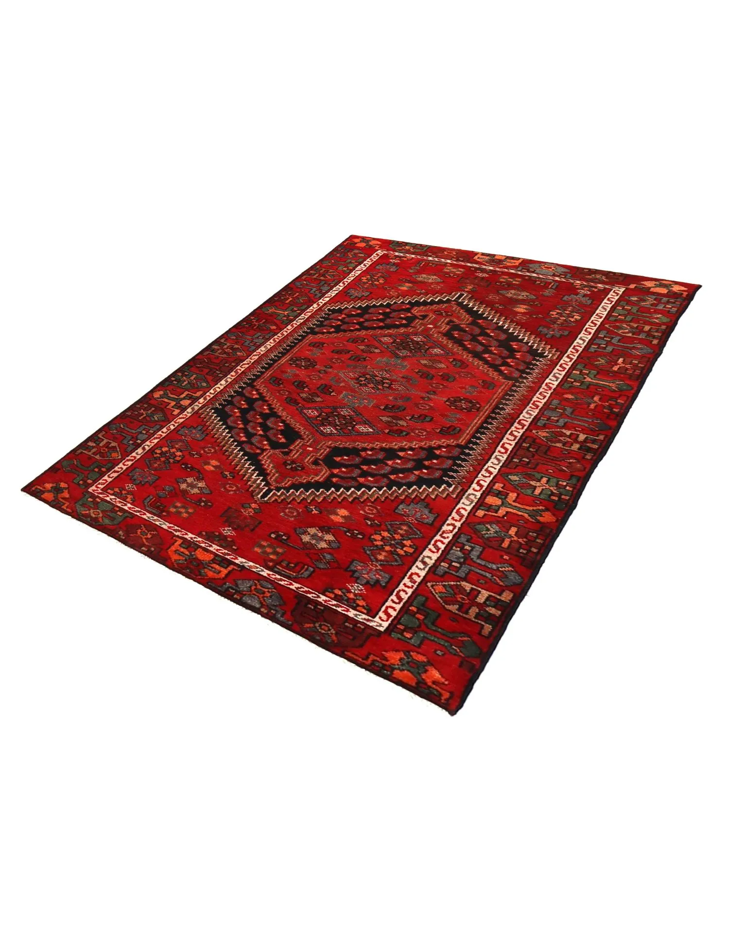 Hamadan Patina  rød  210 x 118 cm