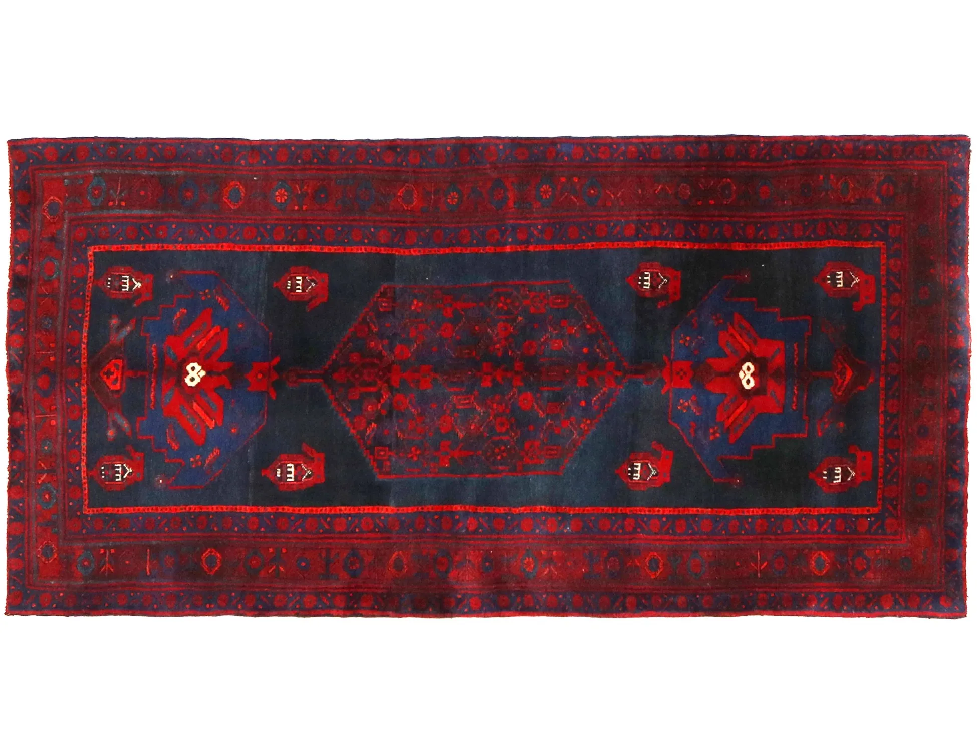 Hamadan  blue  255 x 178 cm