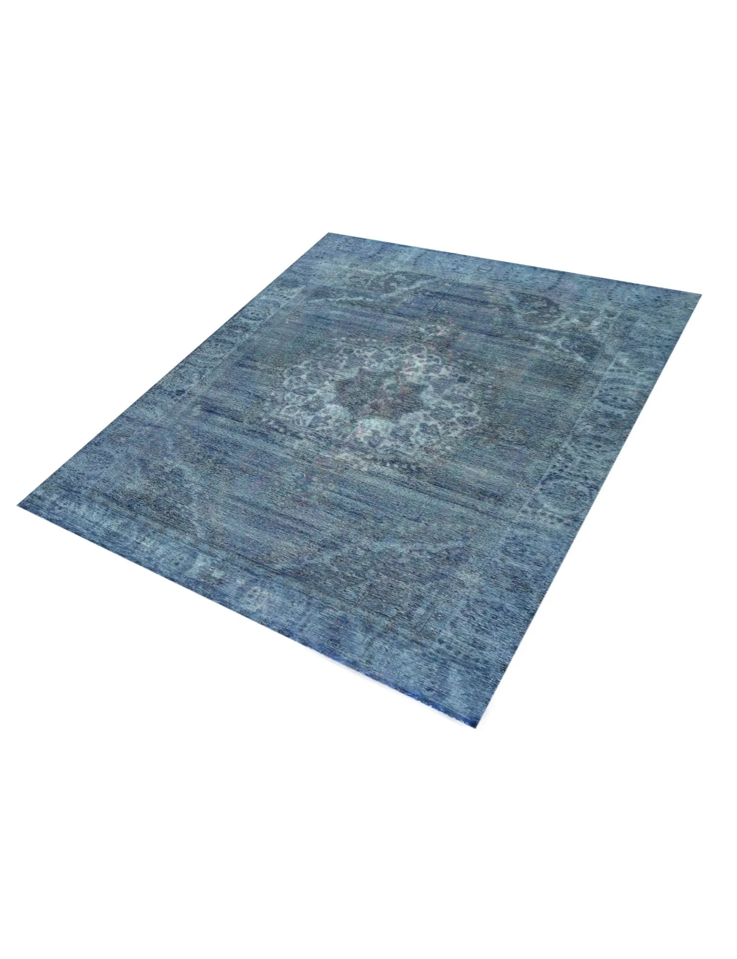 Alfombra vintage  azul  290 x 197 cm