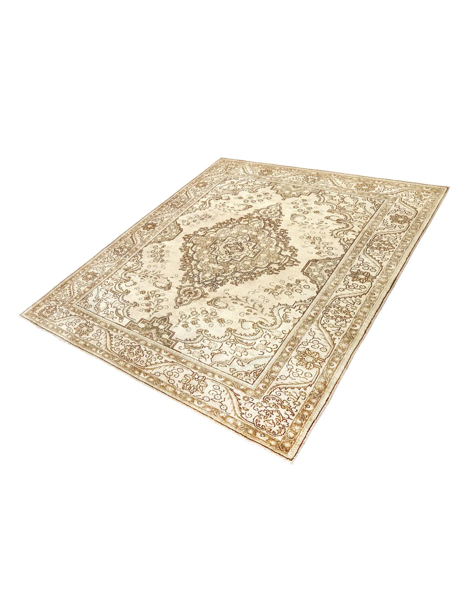 Alfombra persa vintage  beige  299 x 191 cm