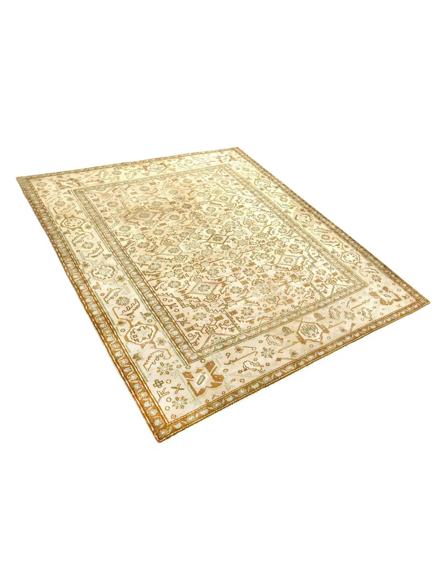 Alfombra persa vintage  beige  280 x 193 cm