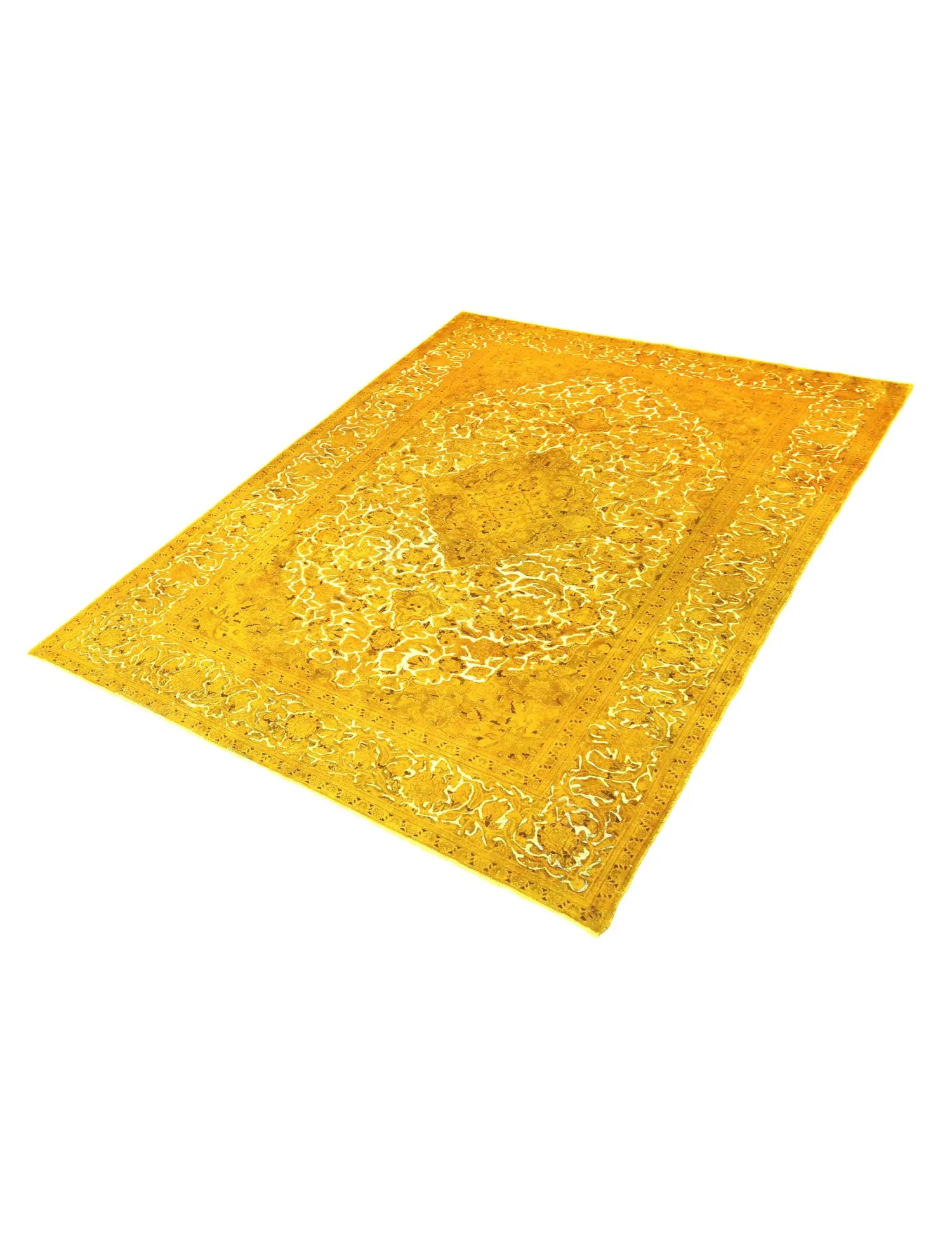 Persian Vintage Carpet  yellow   290 x 190 cm
