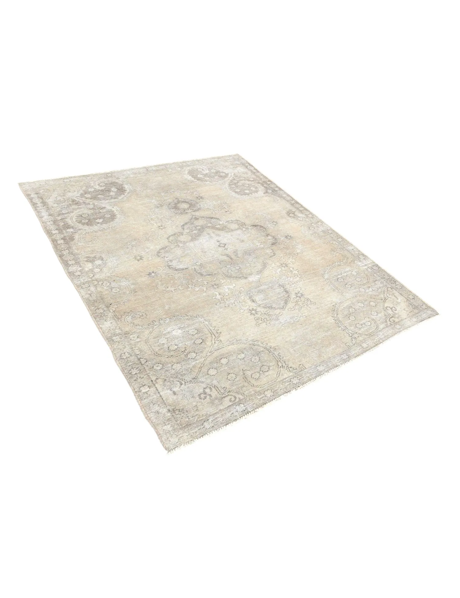 Tapis Persan vintage  beige  242 x 142 cm