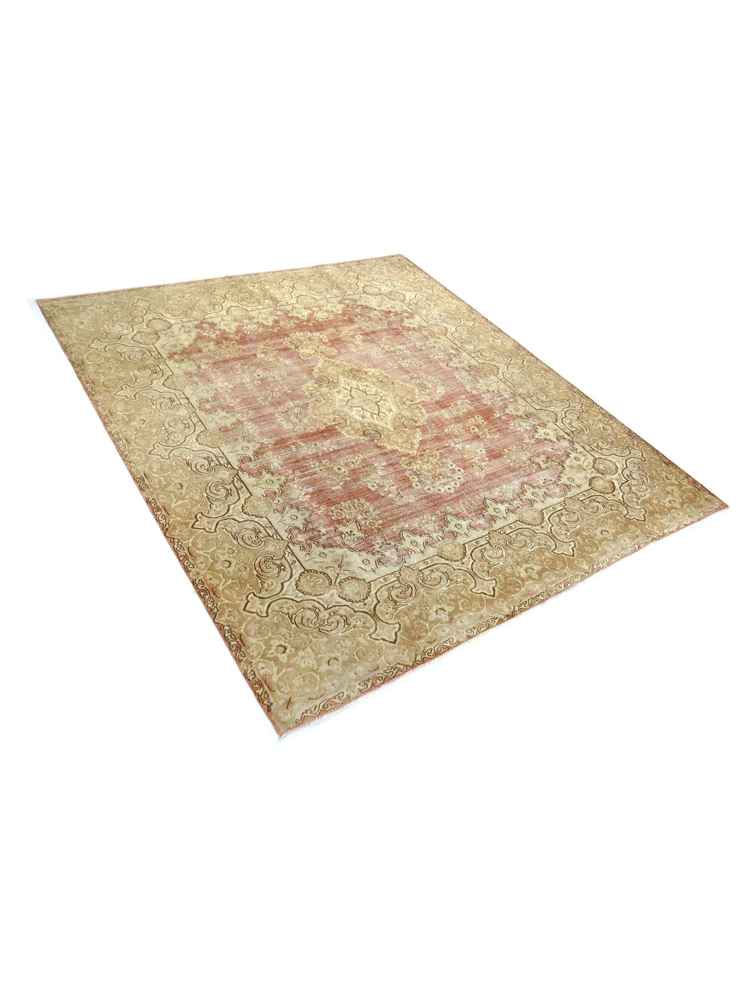Tapis Persan vintage  beige  389 x 297 cm