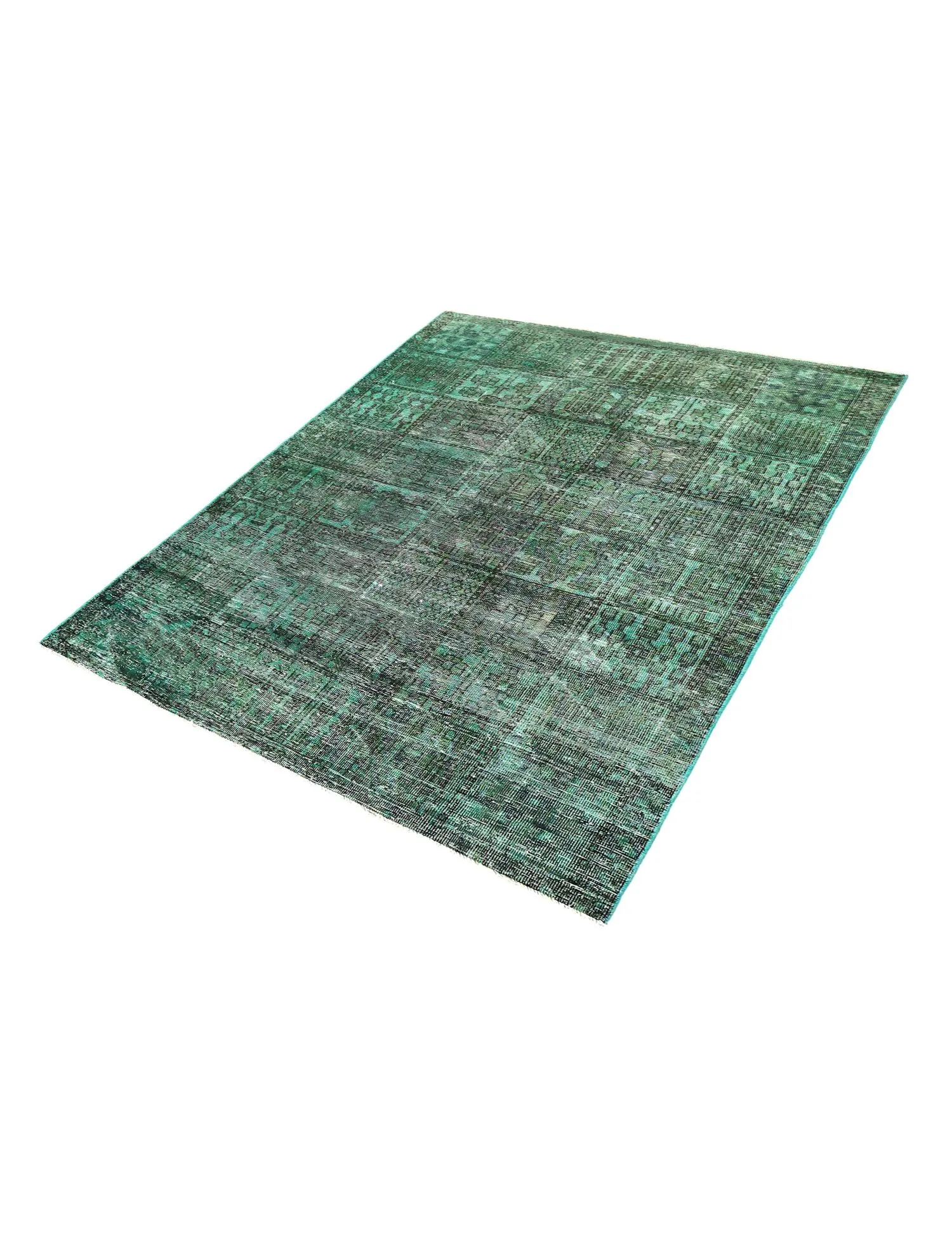 Alfombra persa vintage  turquesa  256 x 154 cm