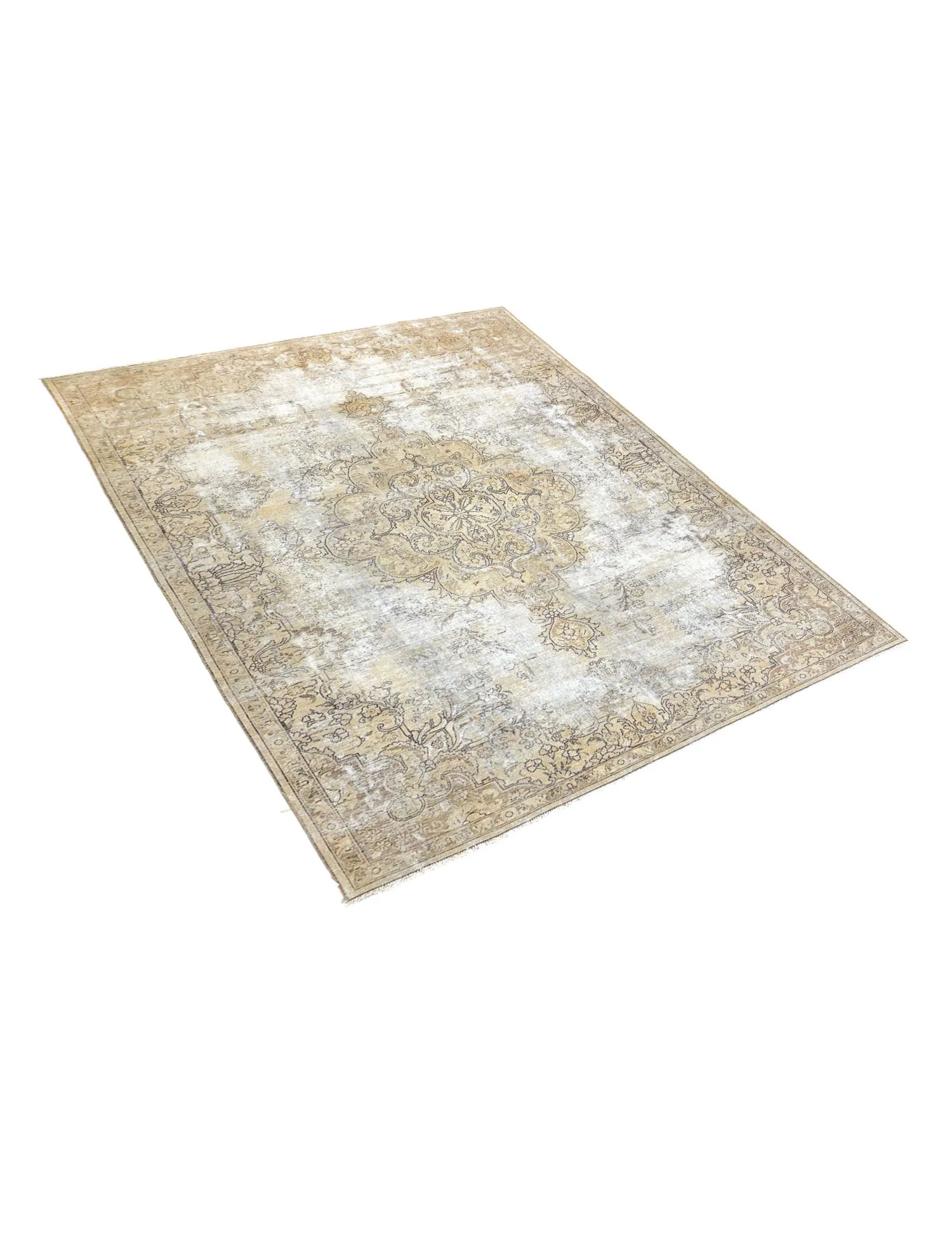 Persisk Vintagetæppe  beige  336 x 222 cm