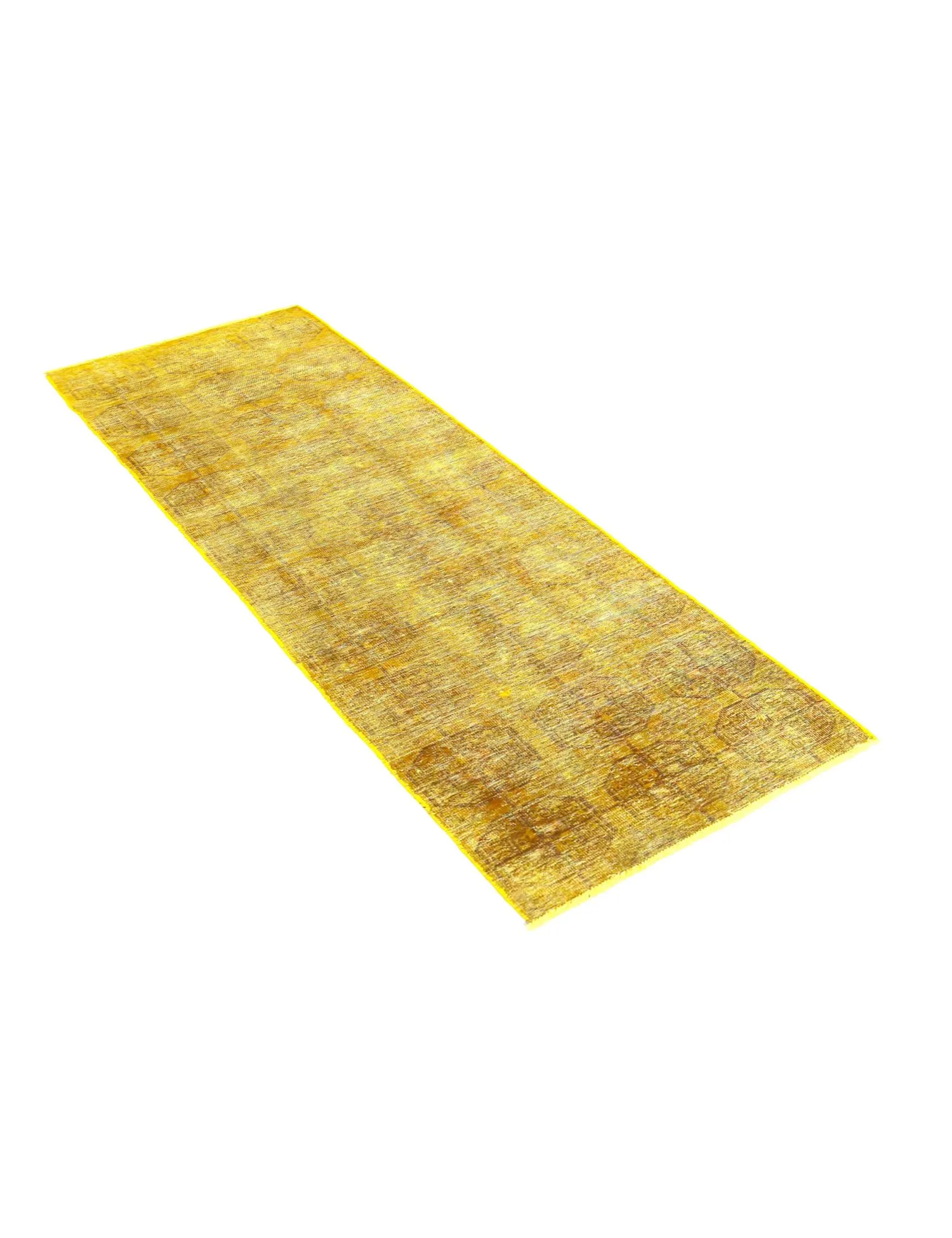 Alfombra persa vintage  amarillo  264 x 77 cm
