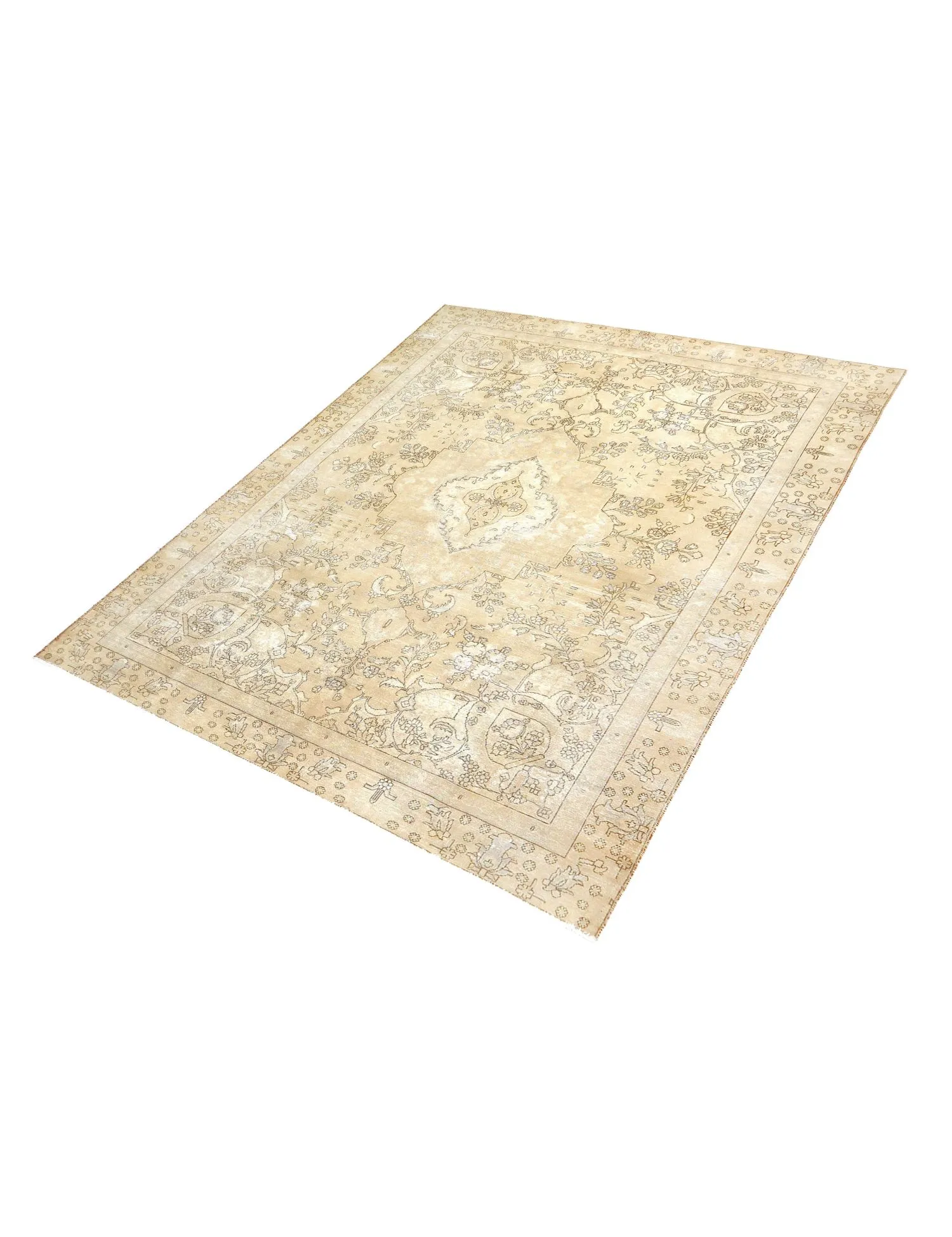 Alfombra vintage  beige  370 x 270 cm