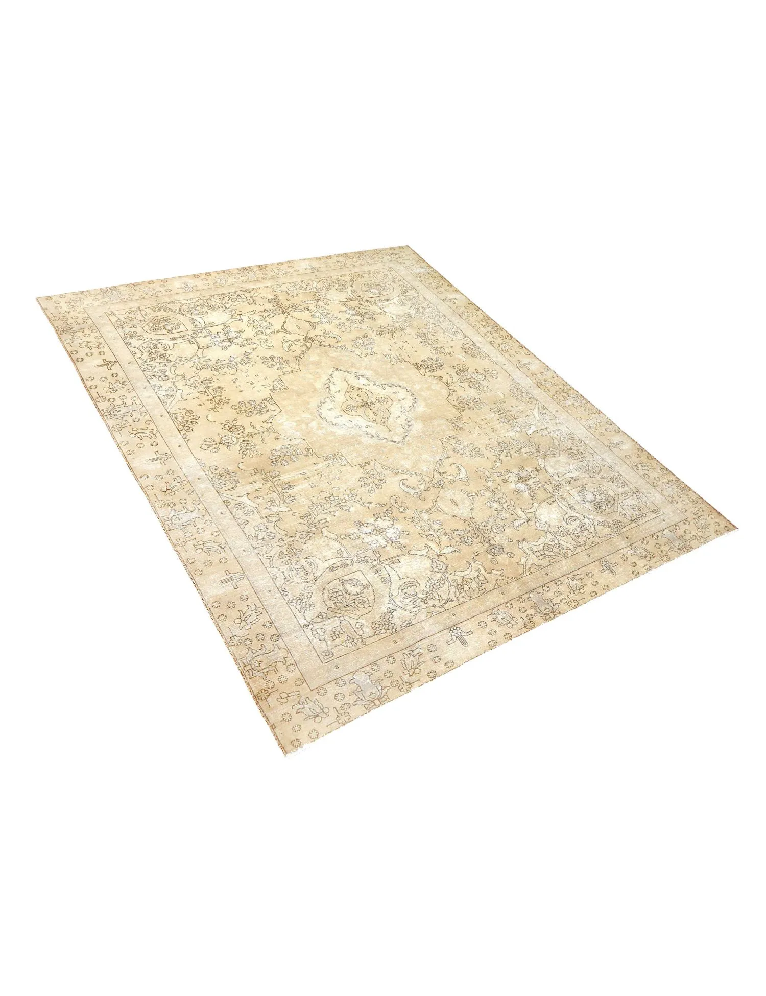 Alfombra vintage  beige  370 x 270 cm