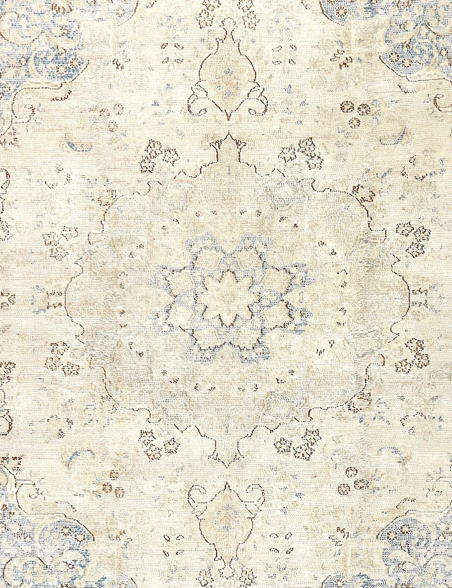 Alfombra persa vintage  beige  335 x 257 cm