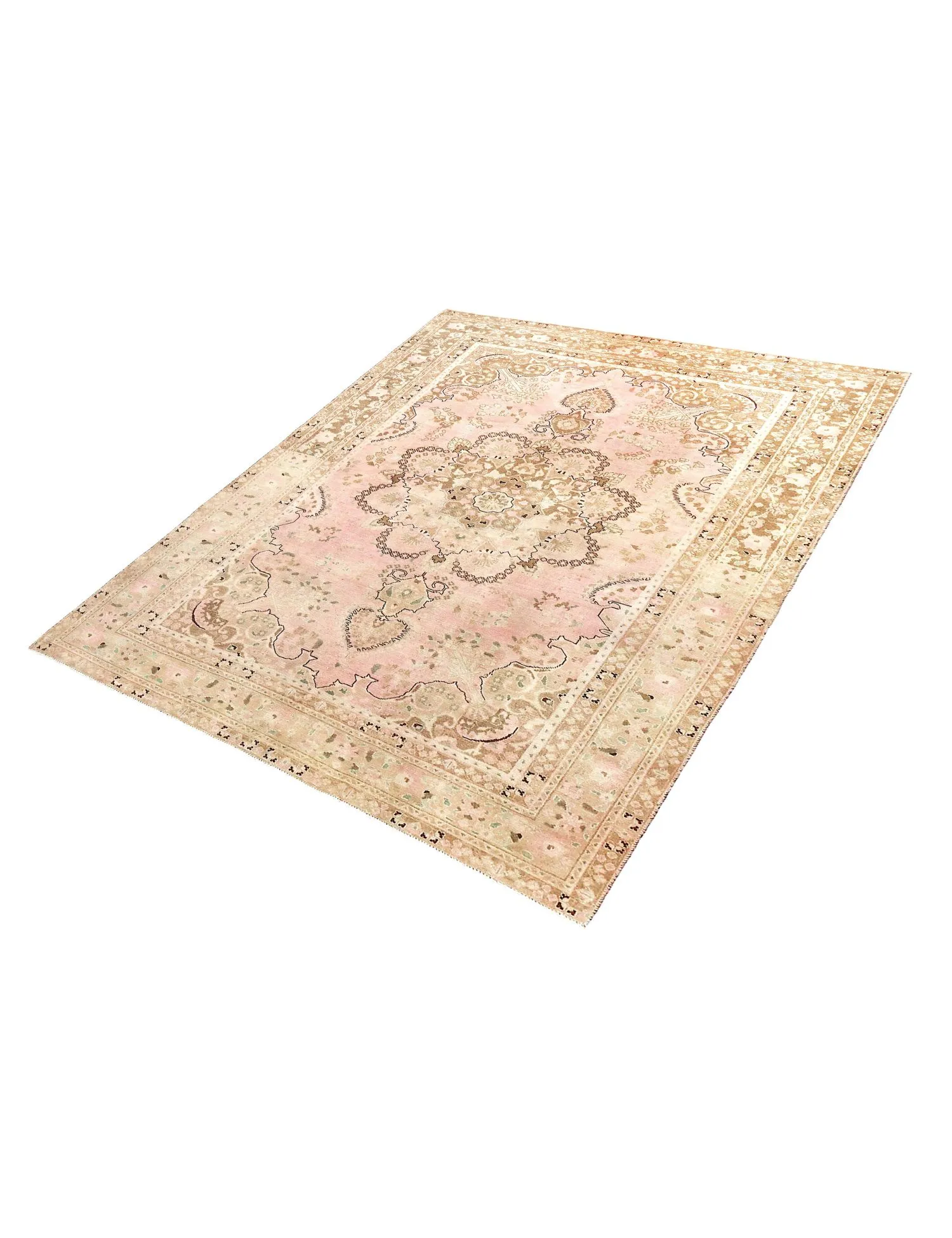 Tapis Persan vintage  rose  290 x 190 cm