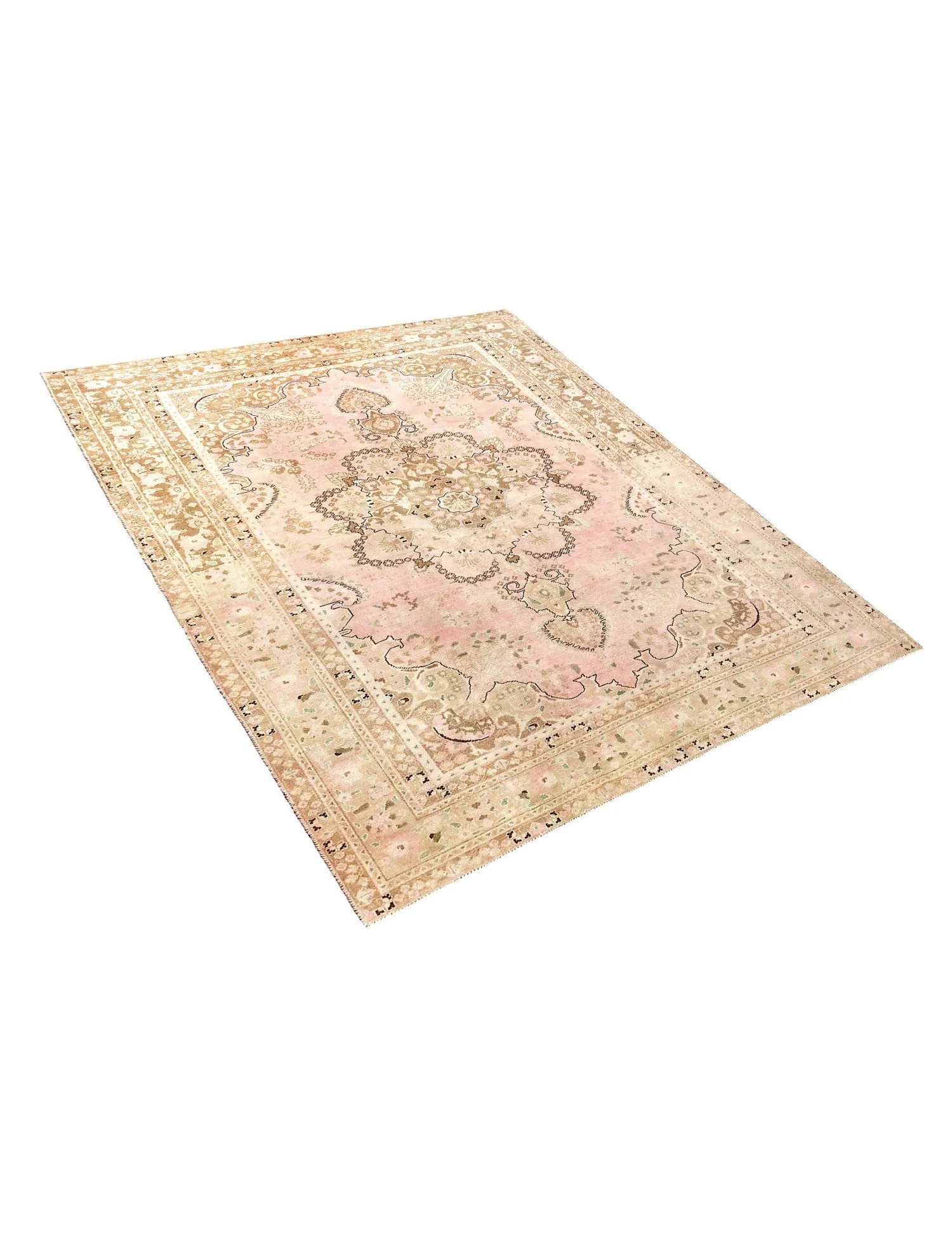 Tapis Persan vintage  rose  290 x 190 cm