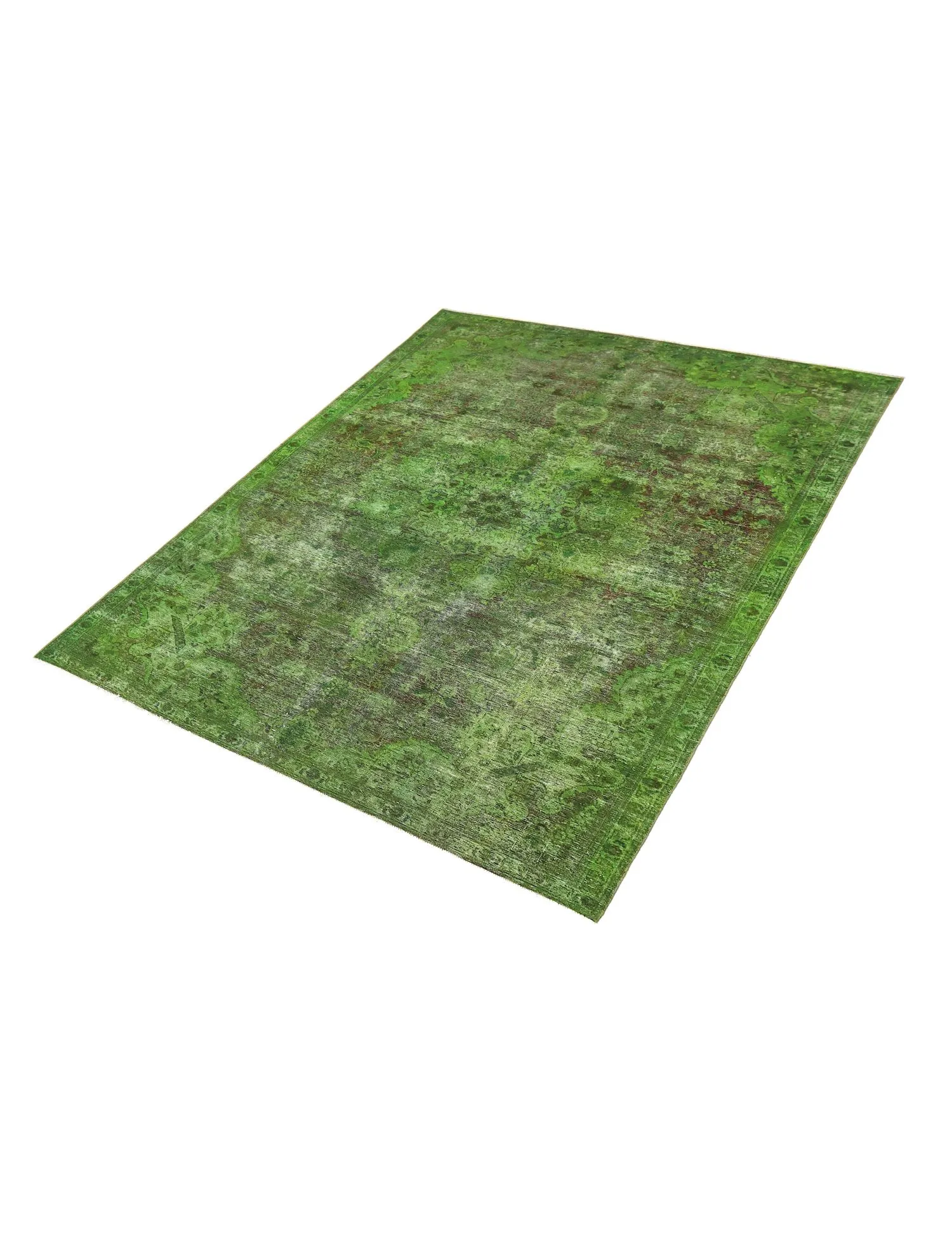 Tapis Persan vintage  vert  326 x 223 cm