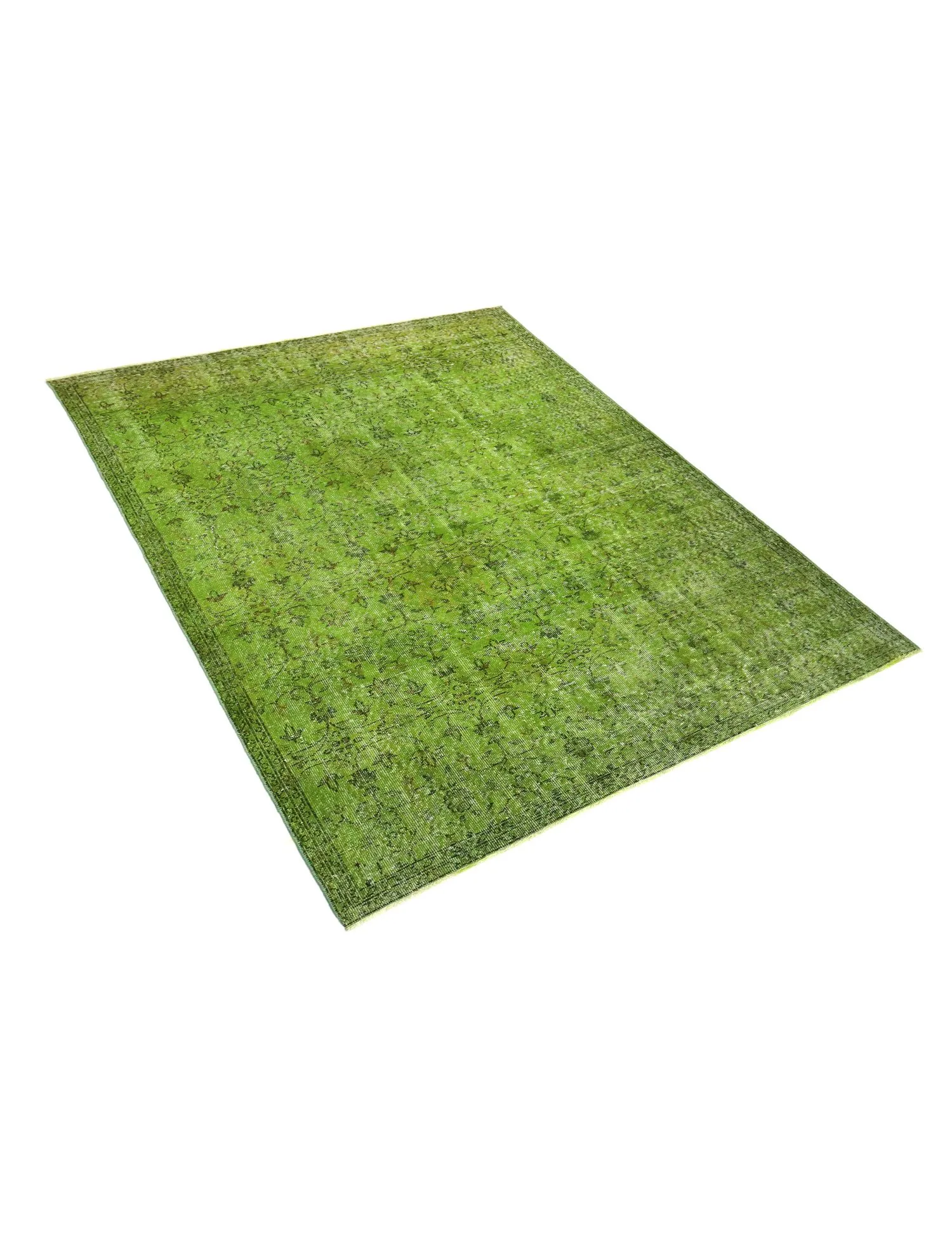 Vintagetæppe  grøn  280 x 180 cm