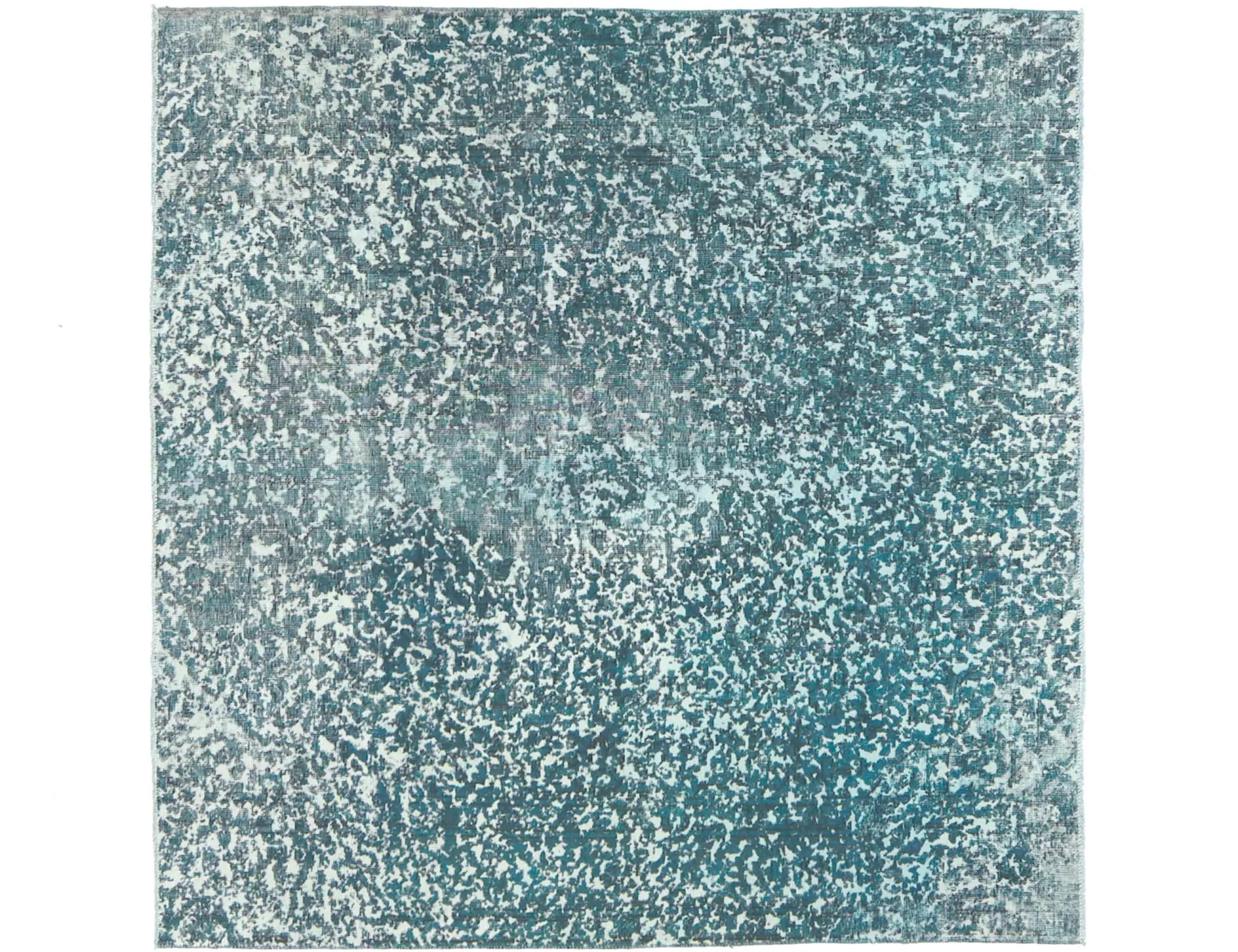 Alfombra persa vintage  azul  197 x 195 cm