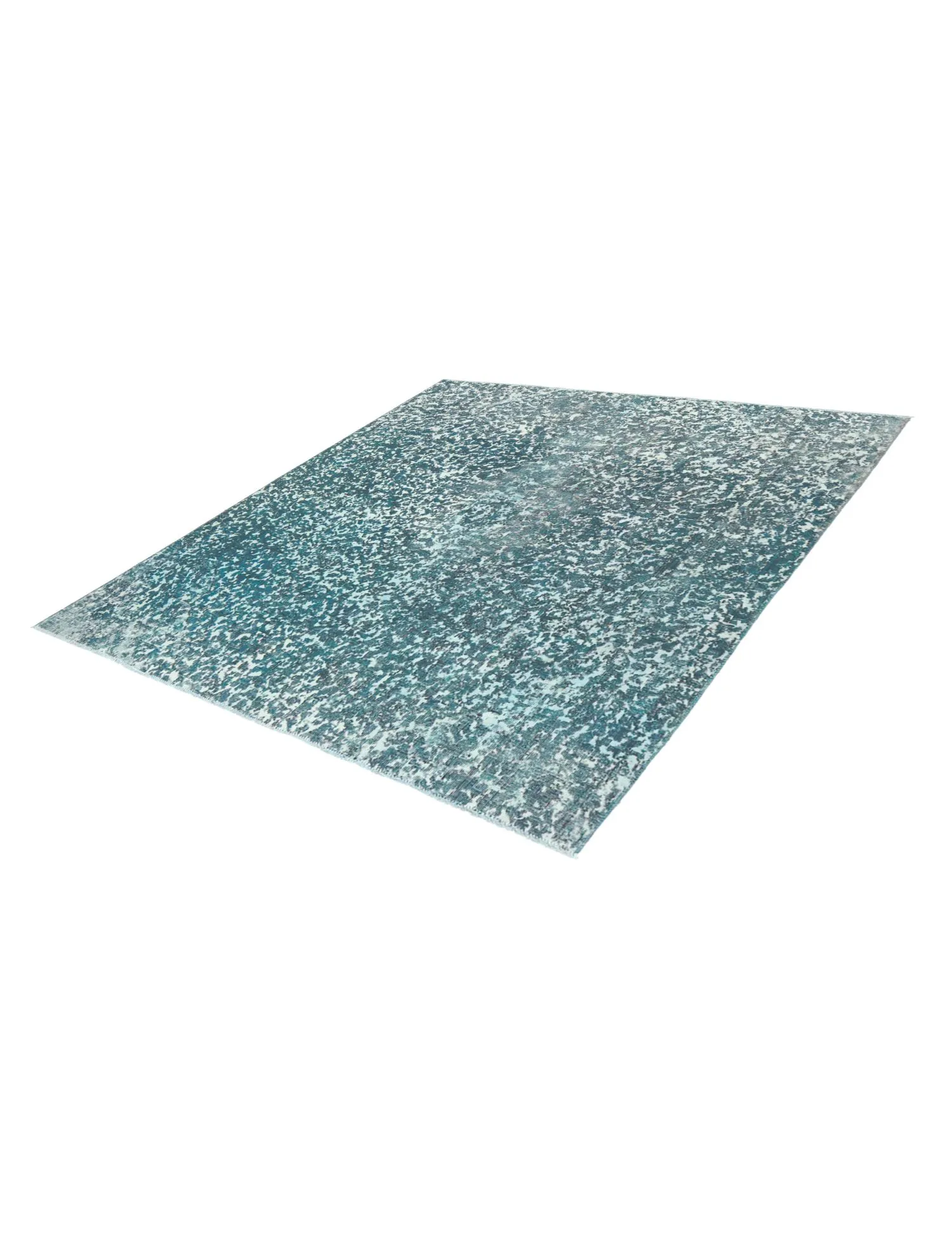 Alfombra persa vintage  azul  197 x 195 cm