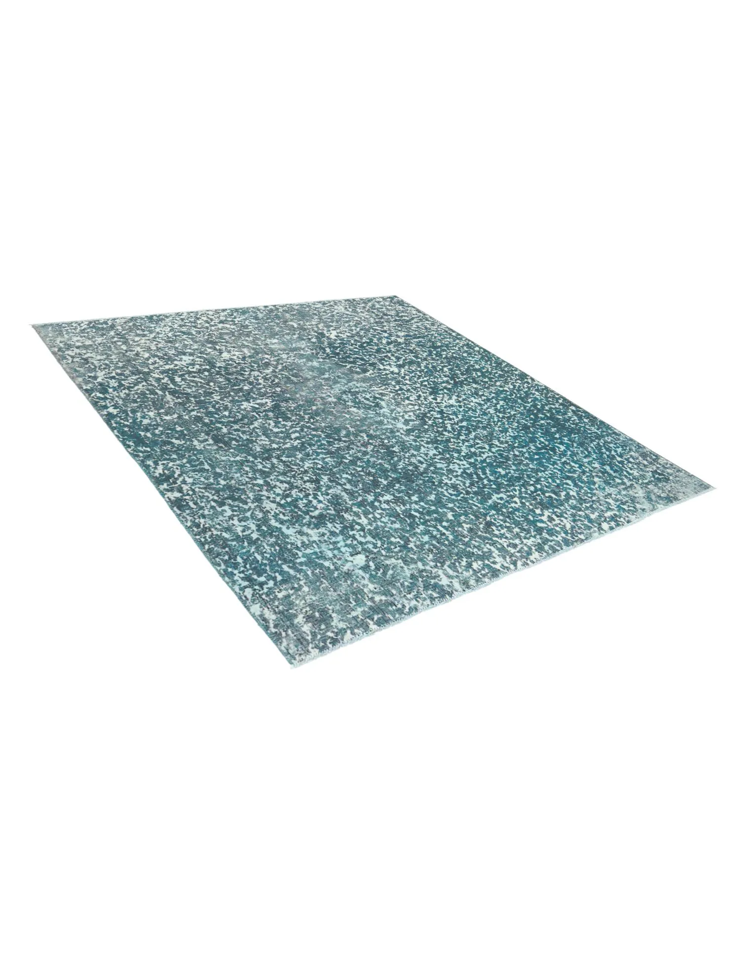 Alfombra persa vintage  azul  197 x 195 cm