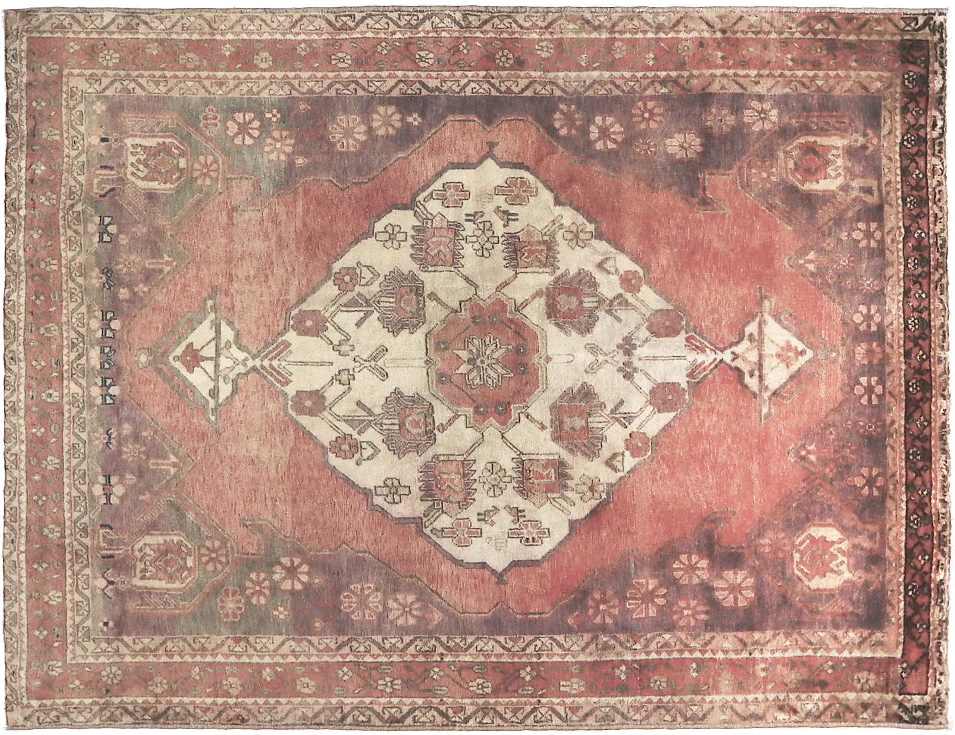 Persian Vintage Carpet  beige   203 x 152 cm