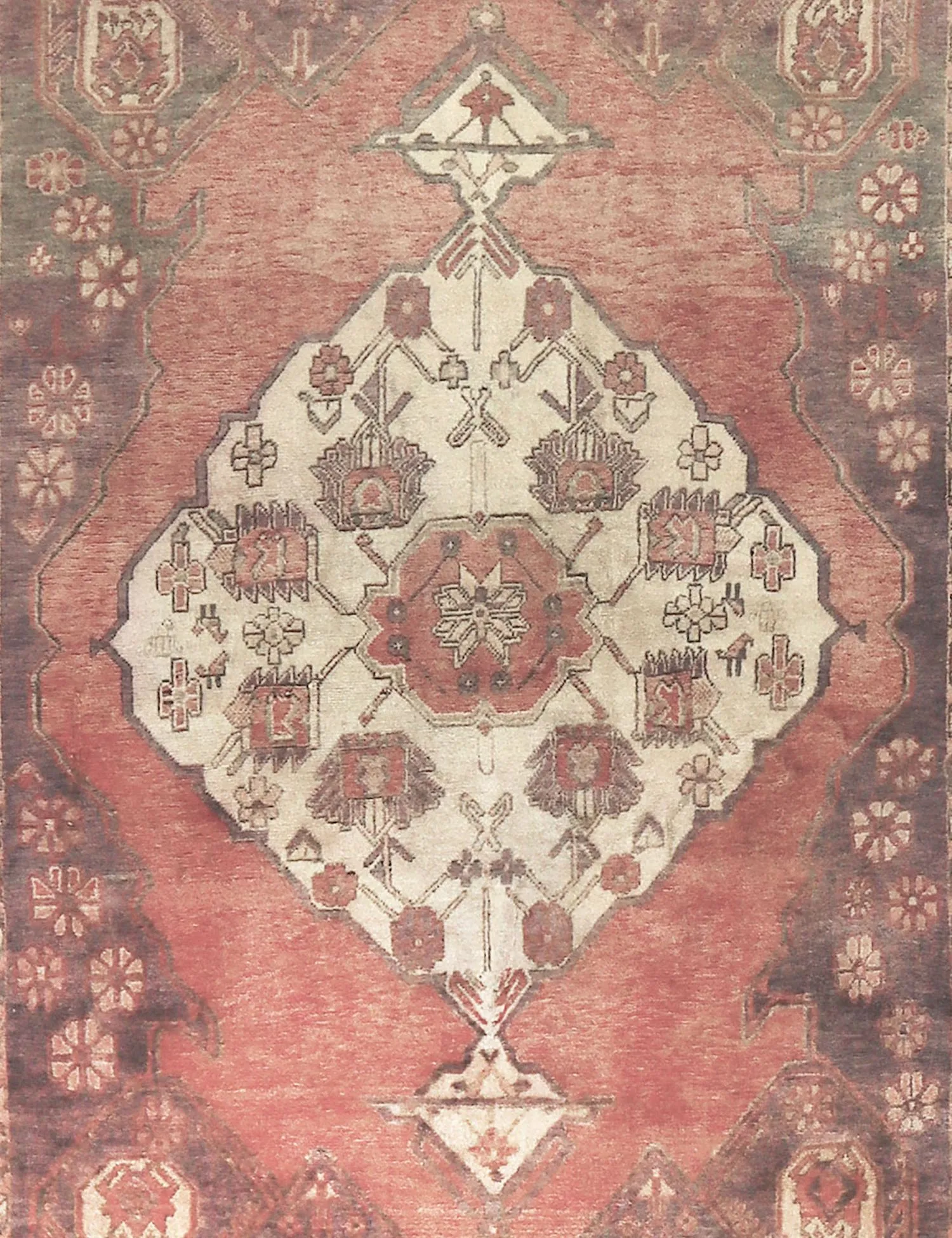 Persian Vintage Carpet  beige   203 x 152 cm