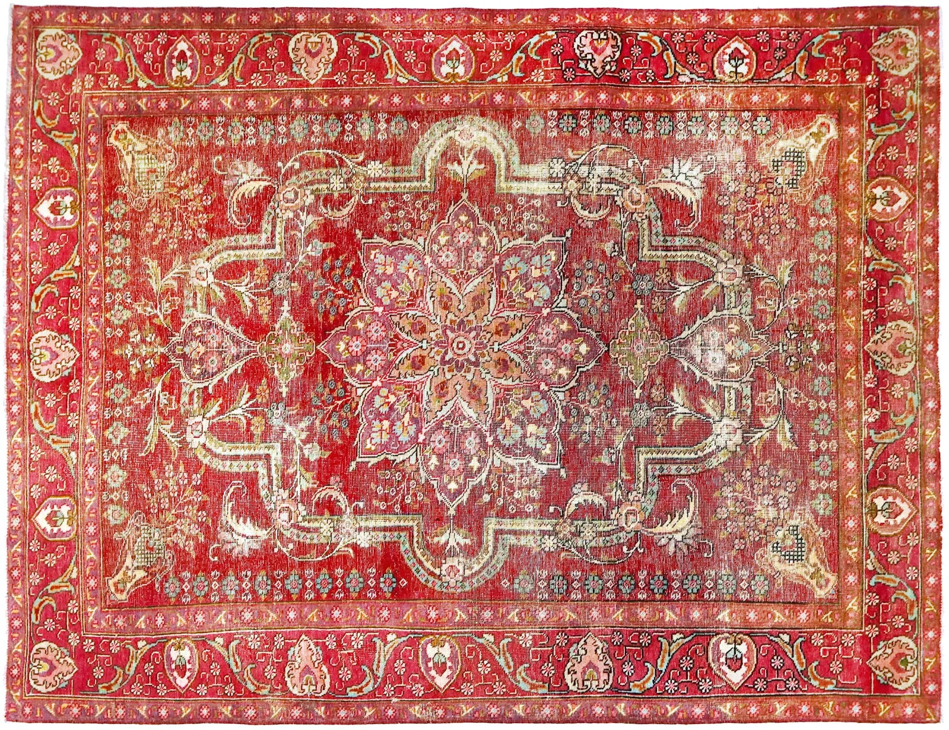 Tapis Persan vintage  multicolore  298 x 202 cm