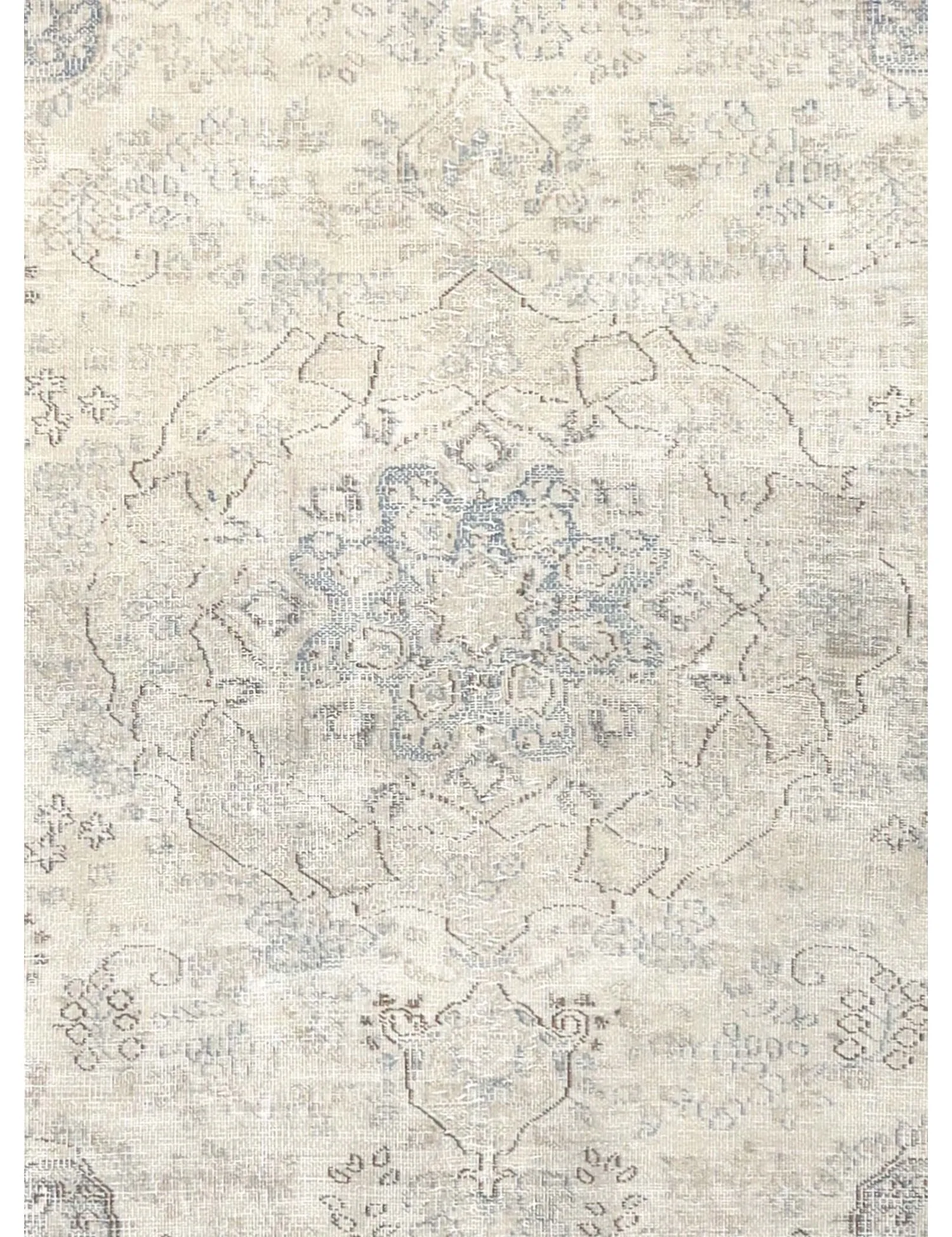Alfombra vintage  beige  236 x 147 cm