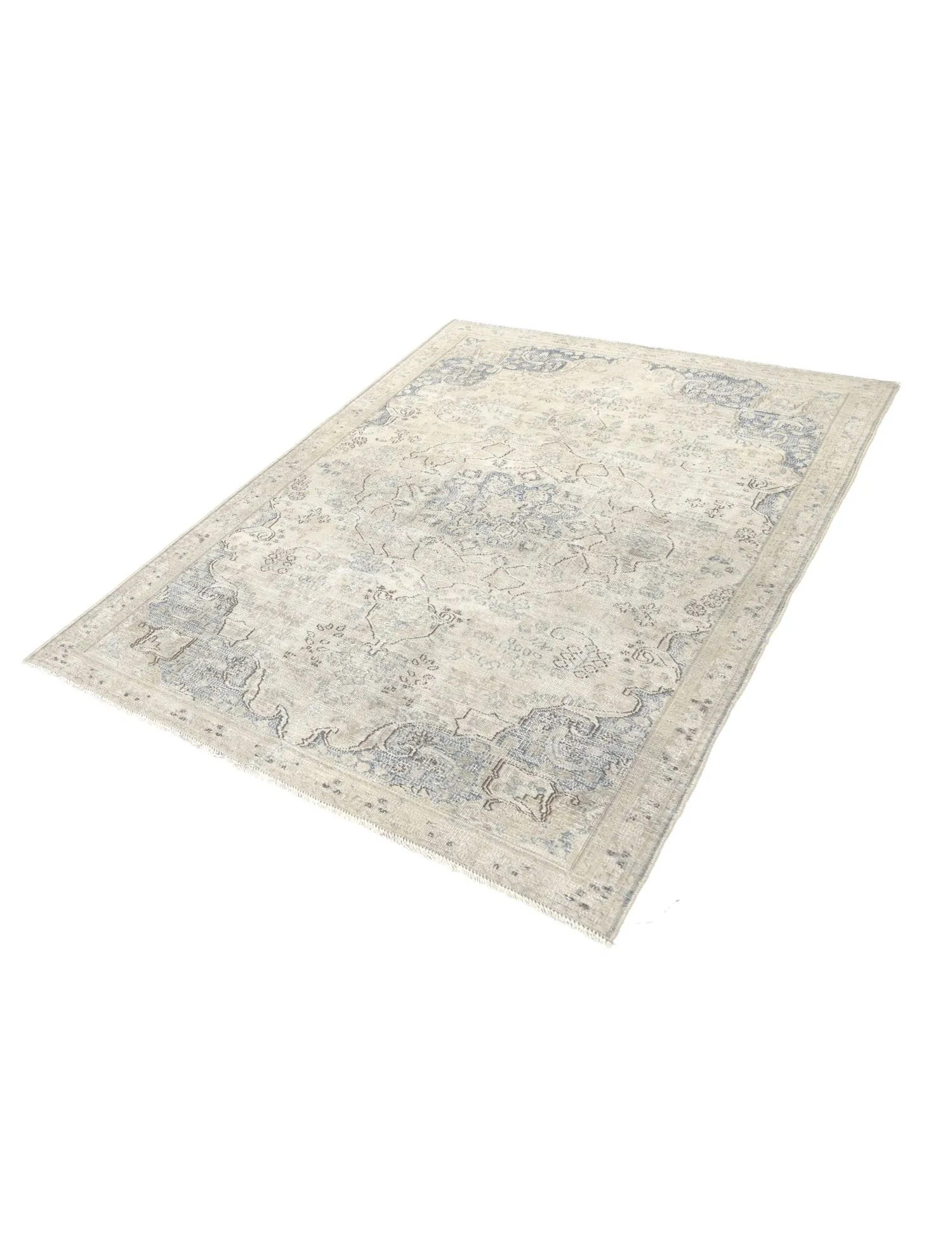Alfombra vintage  beige  236 x 147 cm