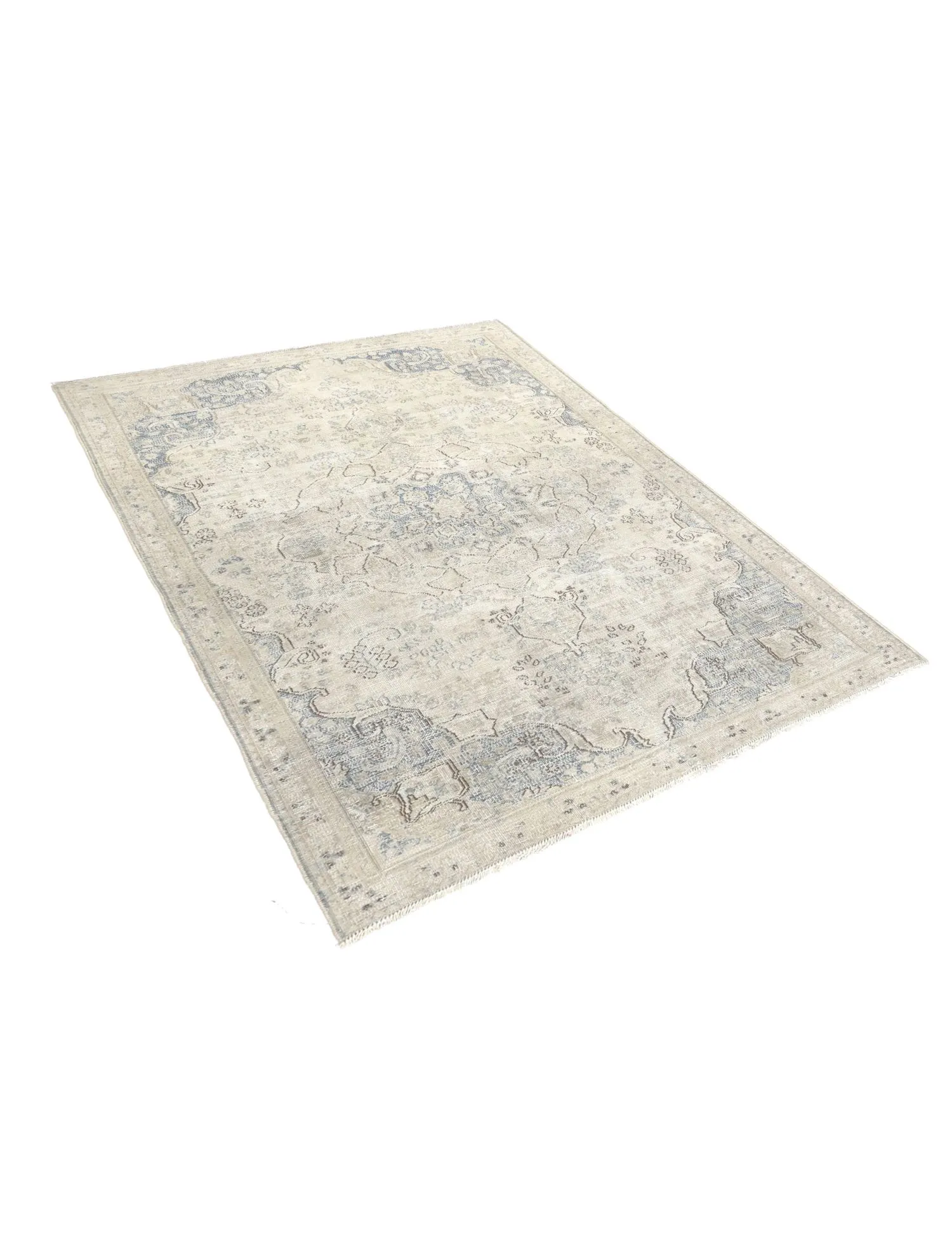 Alfombra vintage  beige  236 x 147 cm