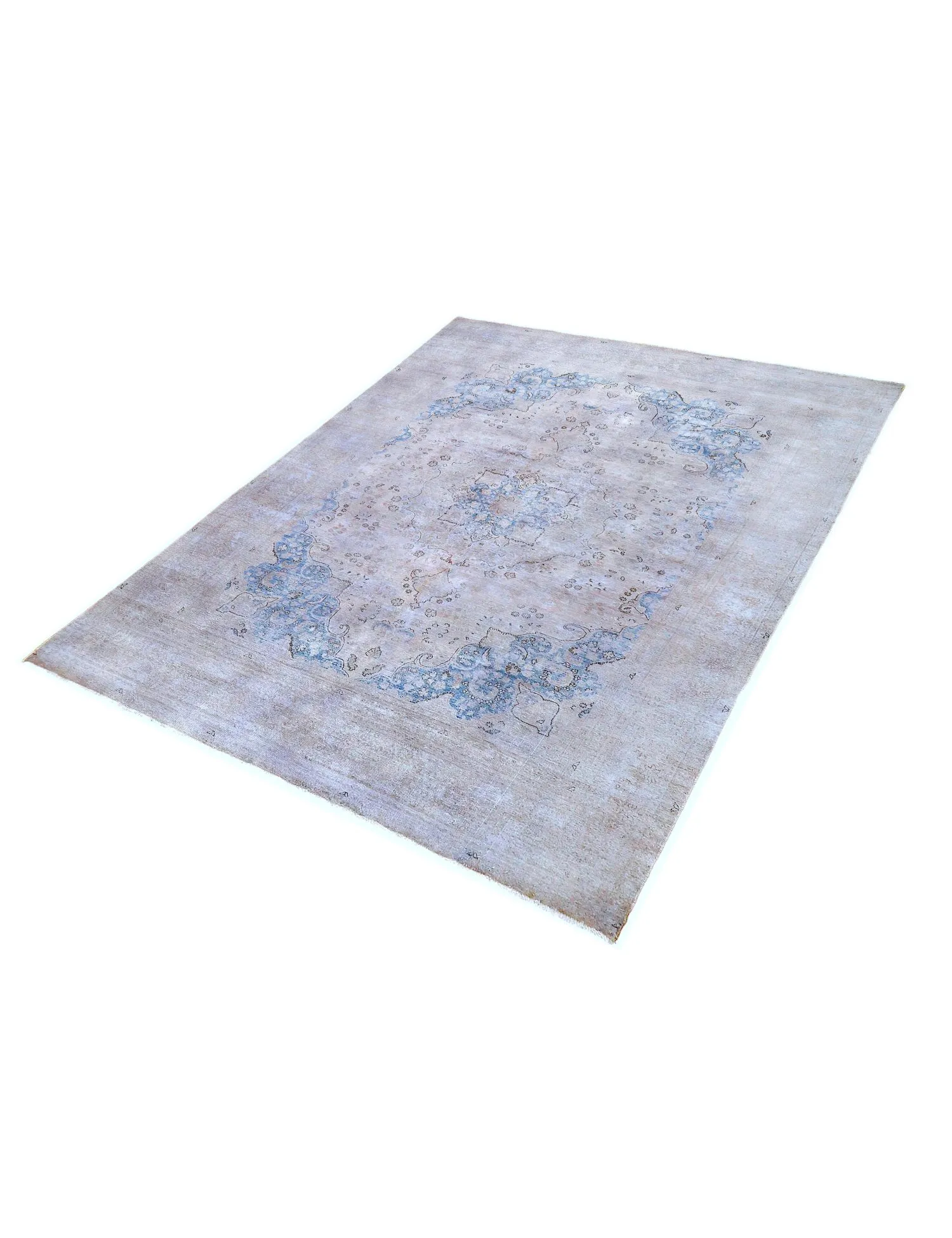 Alfombra persa vintage  gris  370 x 277 cm