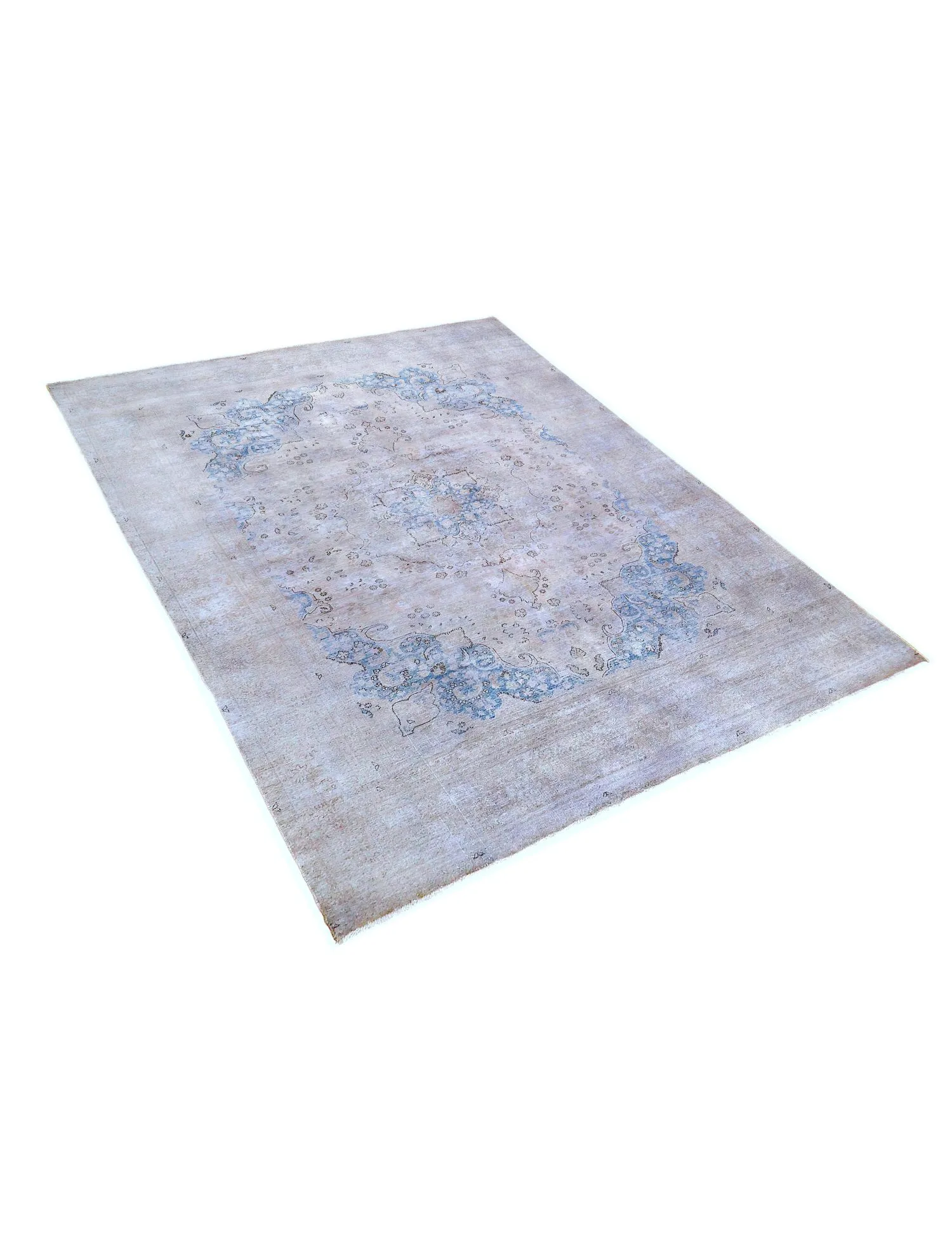 Alfombra persa vintage  gris  370 x 277 cm