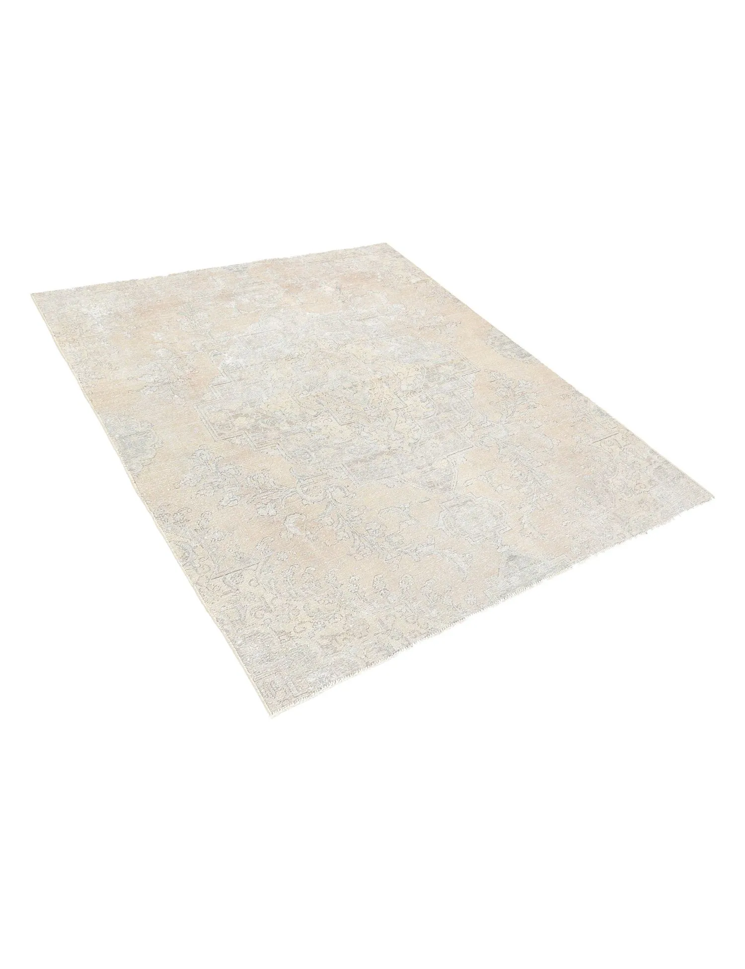 Tapis Persan vintage  beige  251 x 188 cm