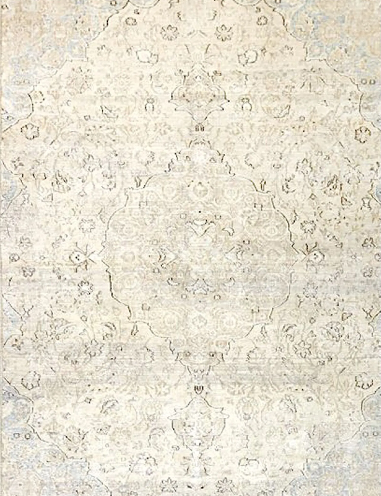 Tapis Persan vintage  beige  368 x 289 cm