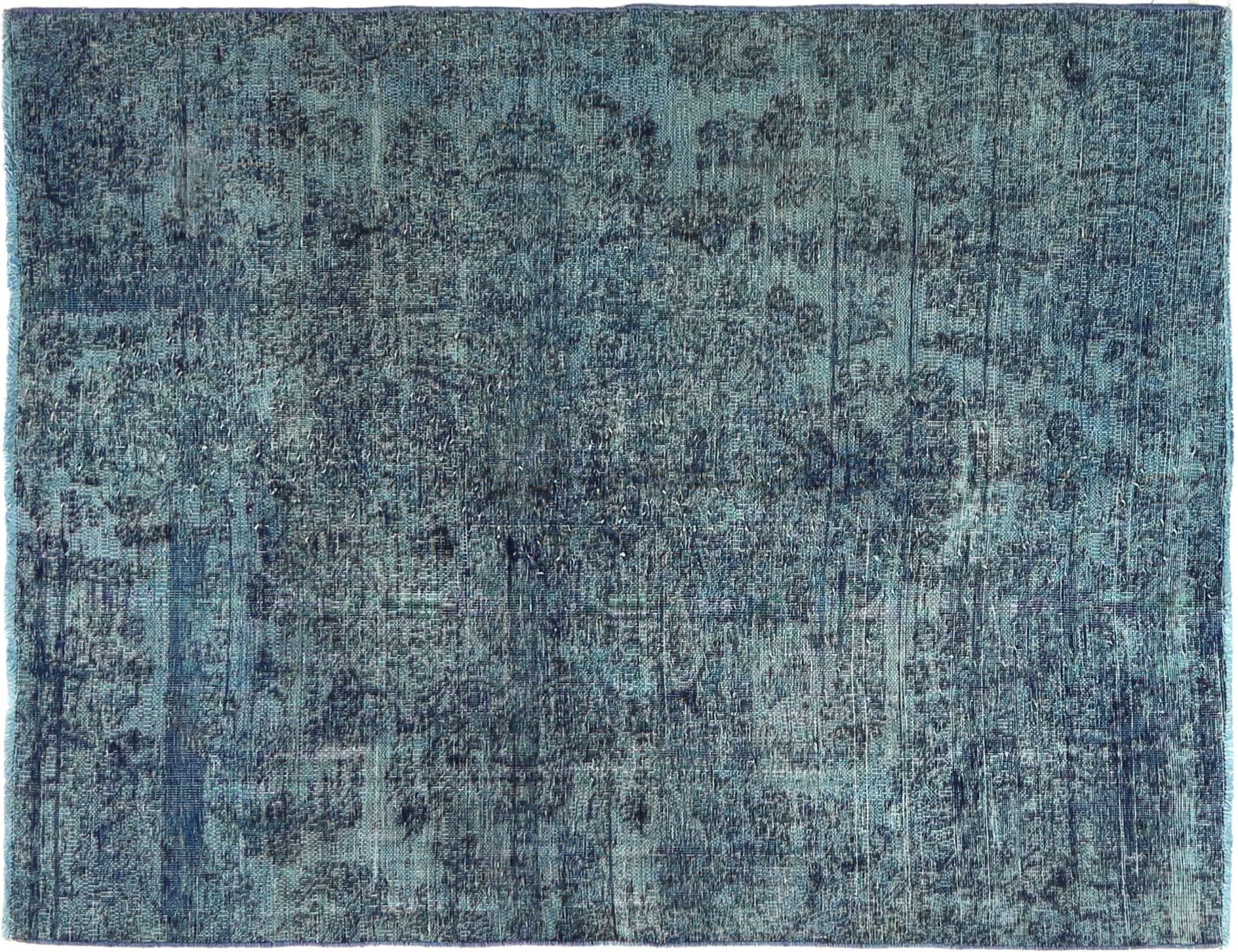 Tapis Persan vintage  bleu  204 x 147 cm