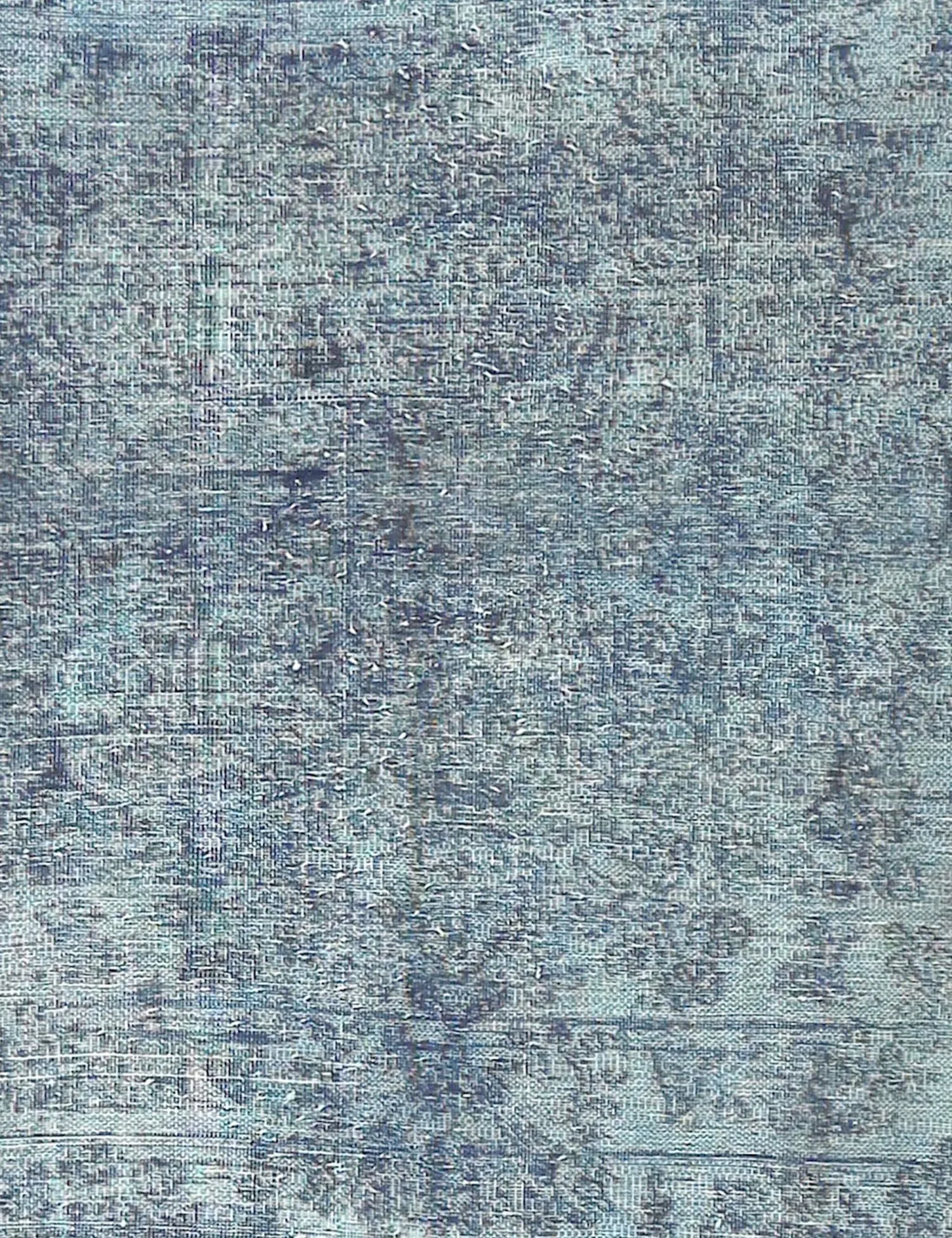 Tapis Persan vintage  bleu  204 x 147 cm