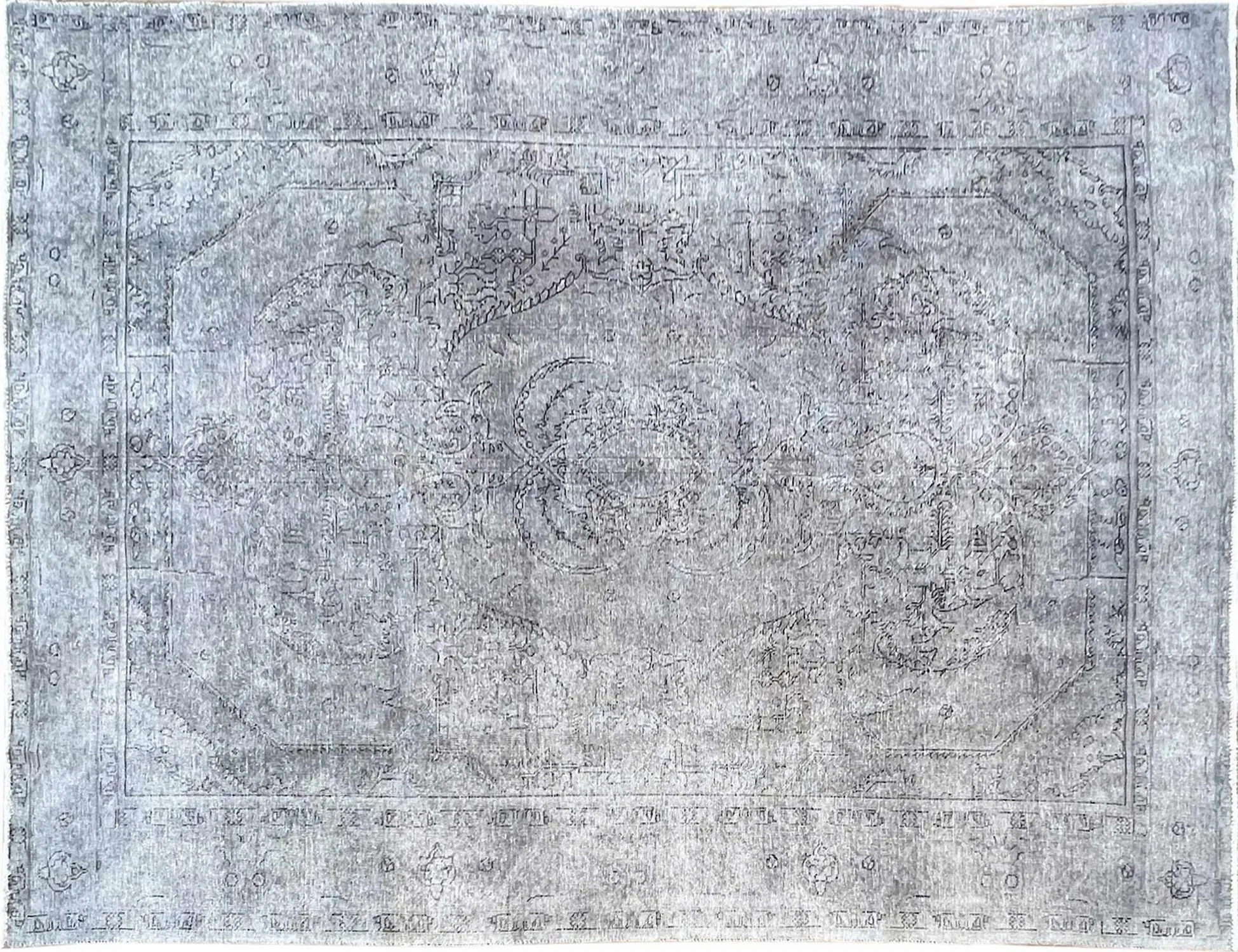 Persian Vintage Carpet  grey  290 x 200 cm