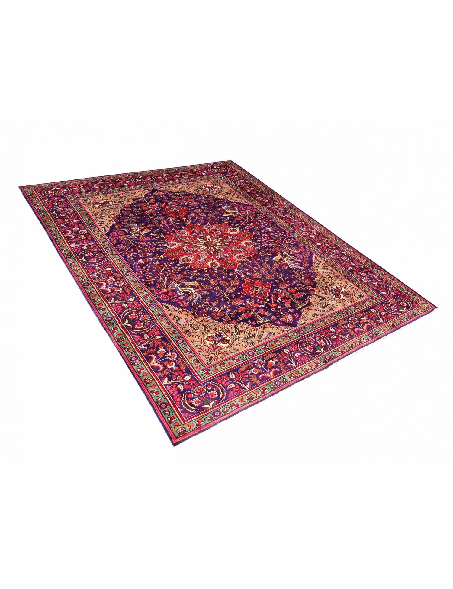 Retro Matta  blå  312 x 210 cm