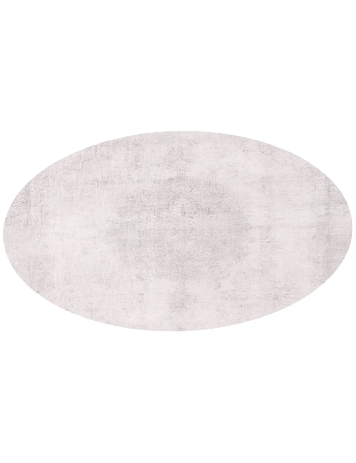 Rund  Vintage Teppich  beige  267 x 267 cm