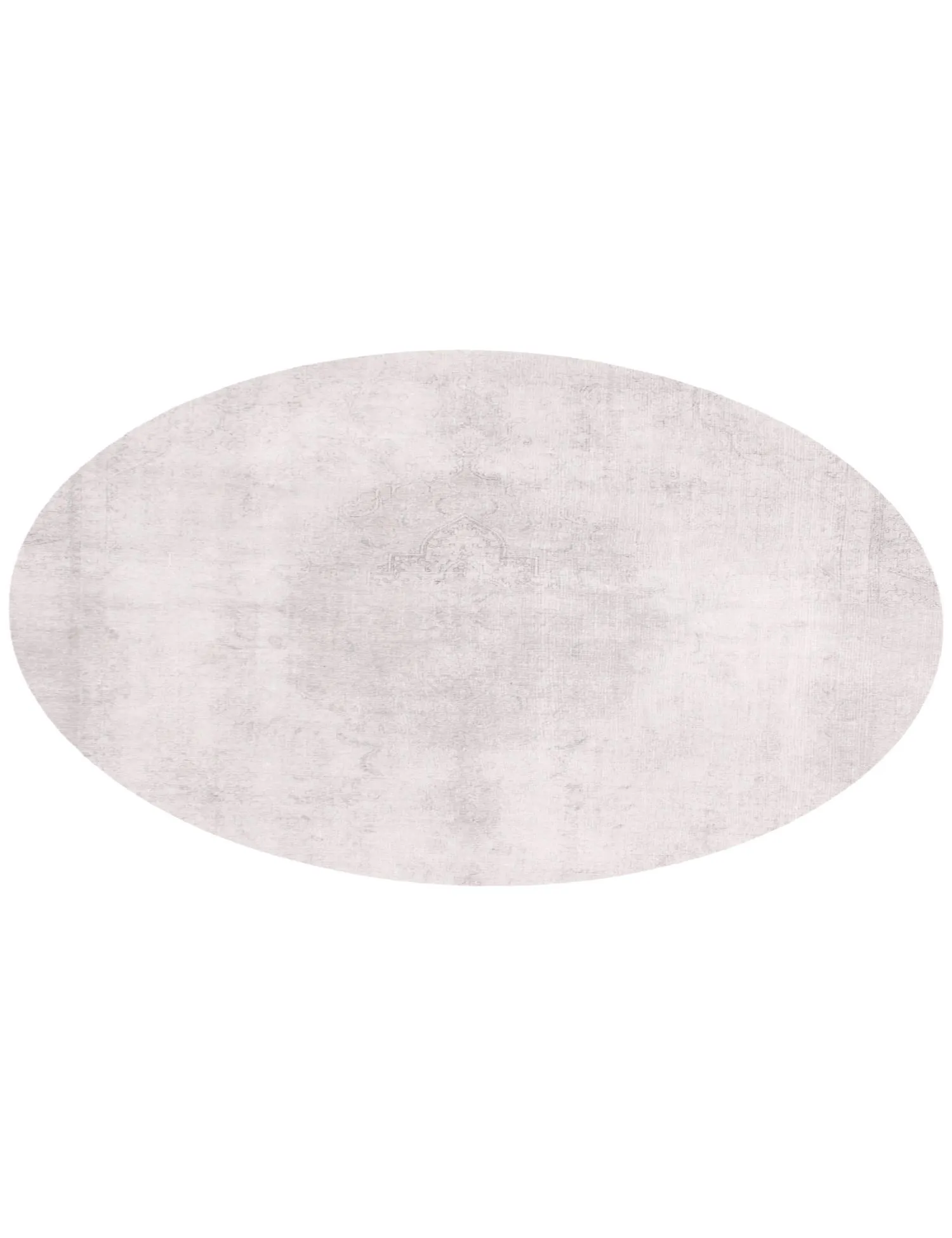 Rund  Vintage Teppich  beige  267 x 267 cm